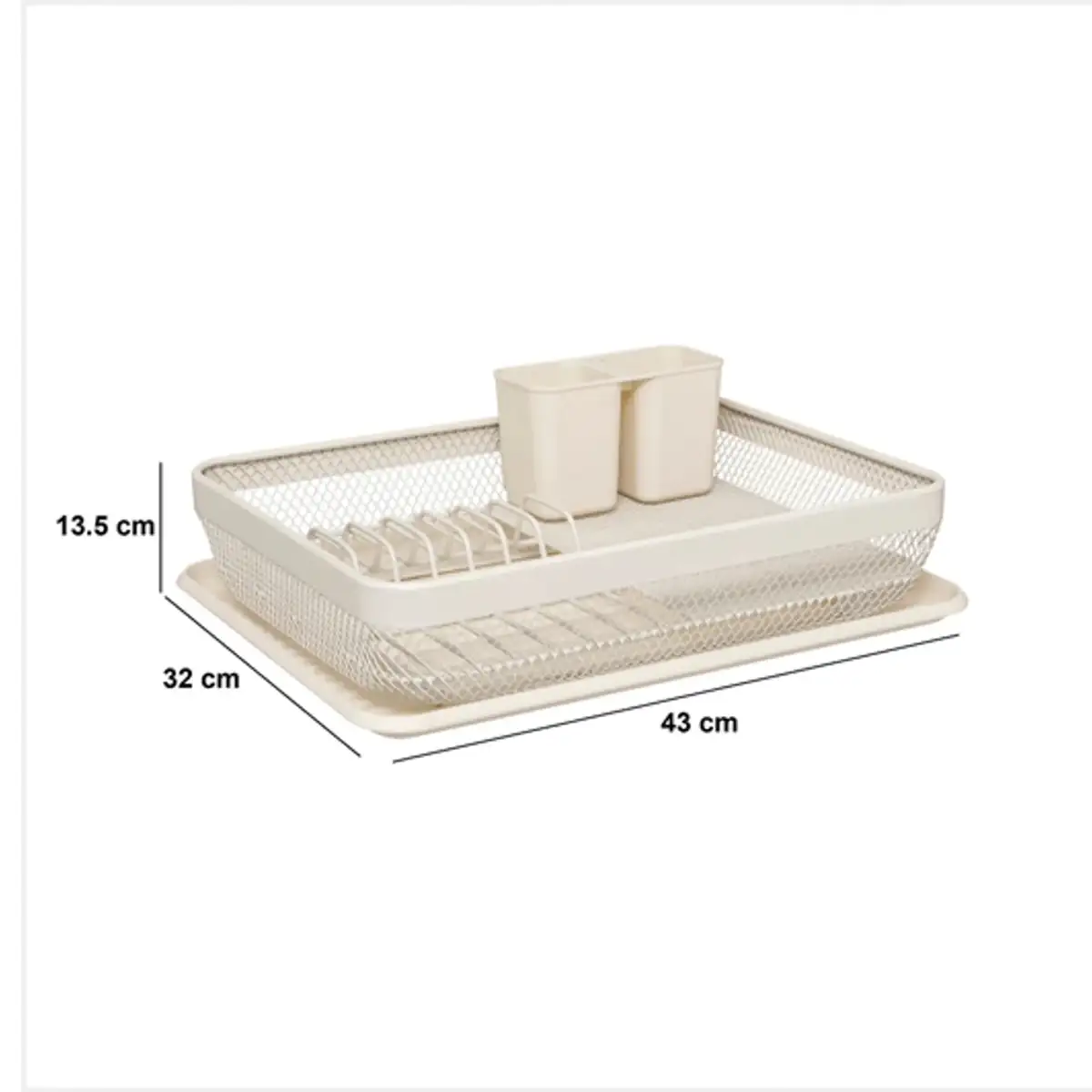 5Five Mayaj 1-Level Dish Drainer (43 x 31.3 x 12.8 cm) 