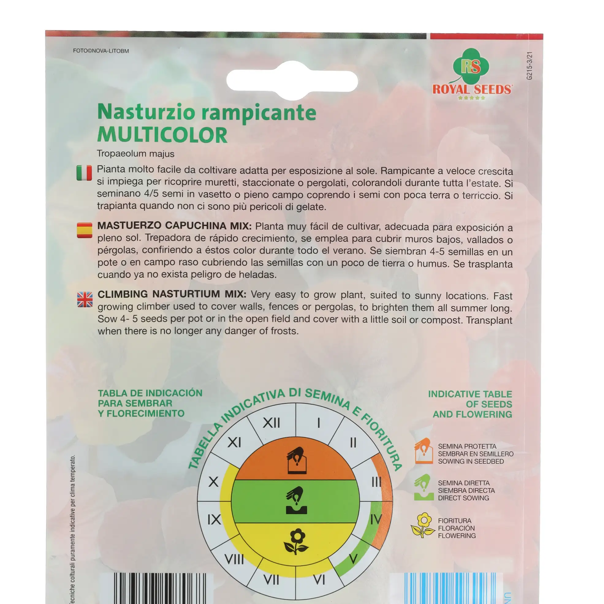 Royal Seeds Climbing Nasturtium Seed Pack
