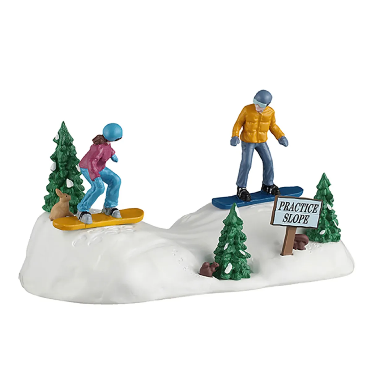 Lemax Snowboarding Practice (Multicolor, L 17.5 x W 8.5 x H 8.9 cm)