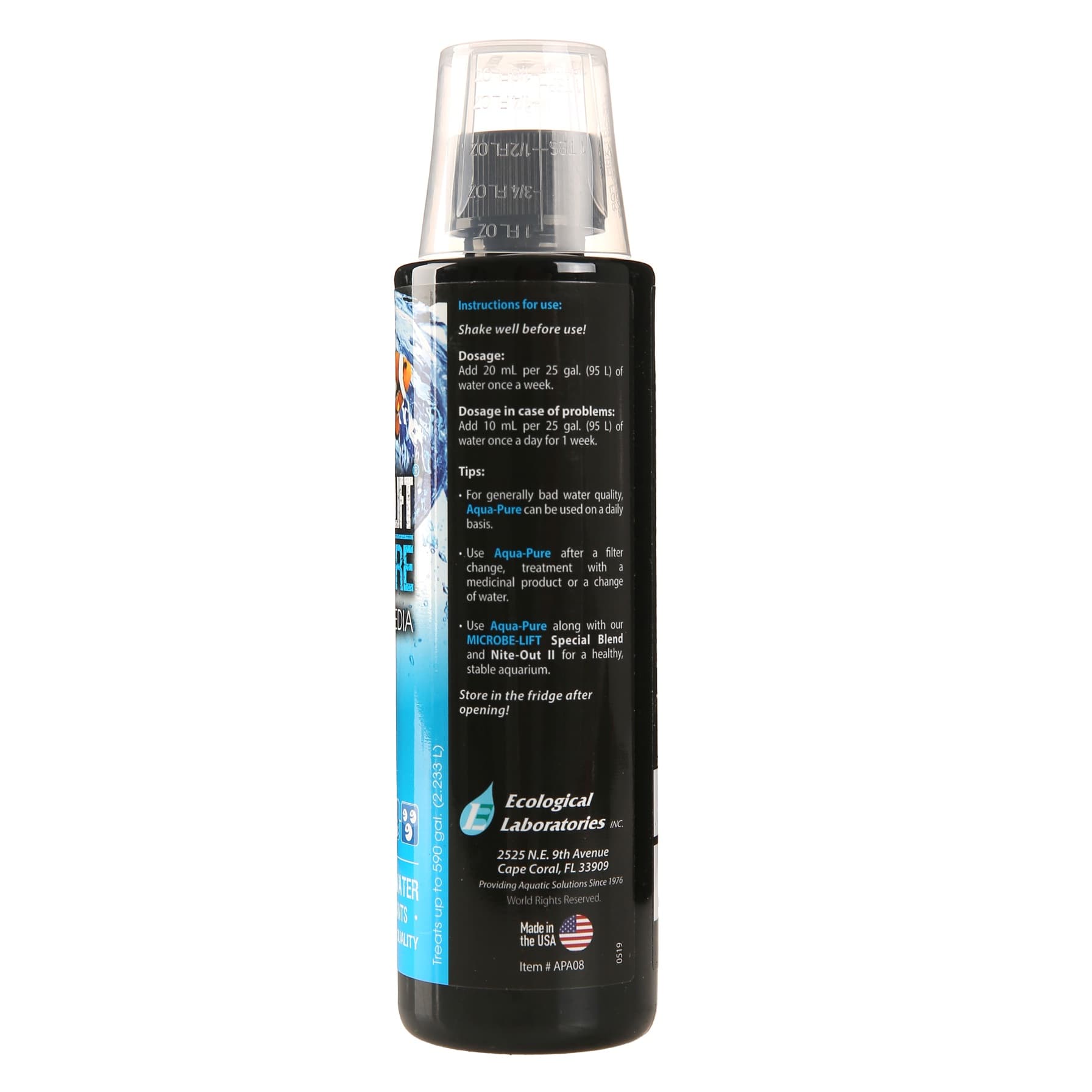 Microbe-Lift Aqua-Pure Fresh & Saltwater Aquarium Solution (236 ml)