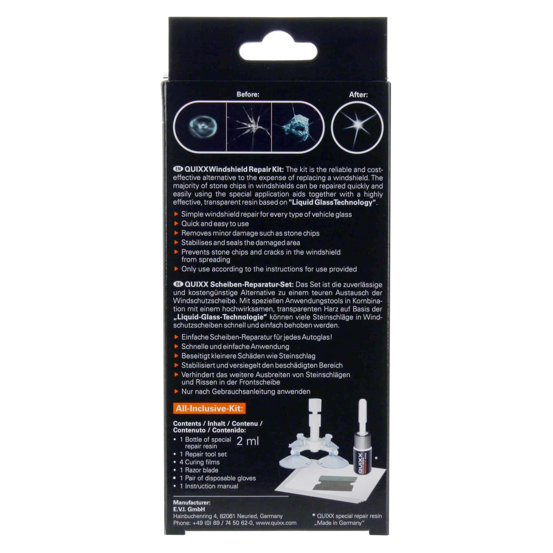 QUIXX Windshield Repair Kit
