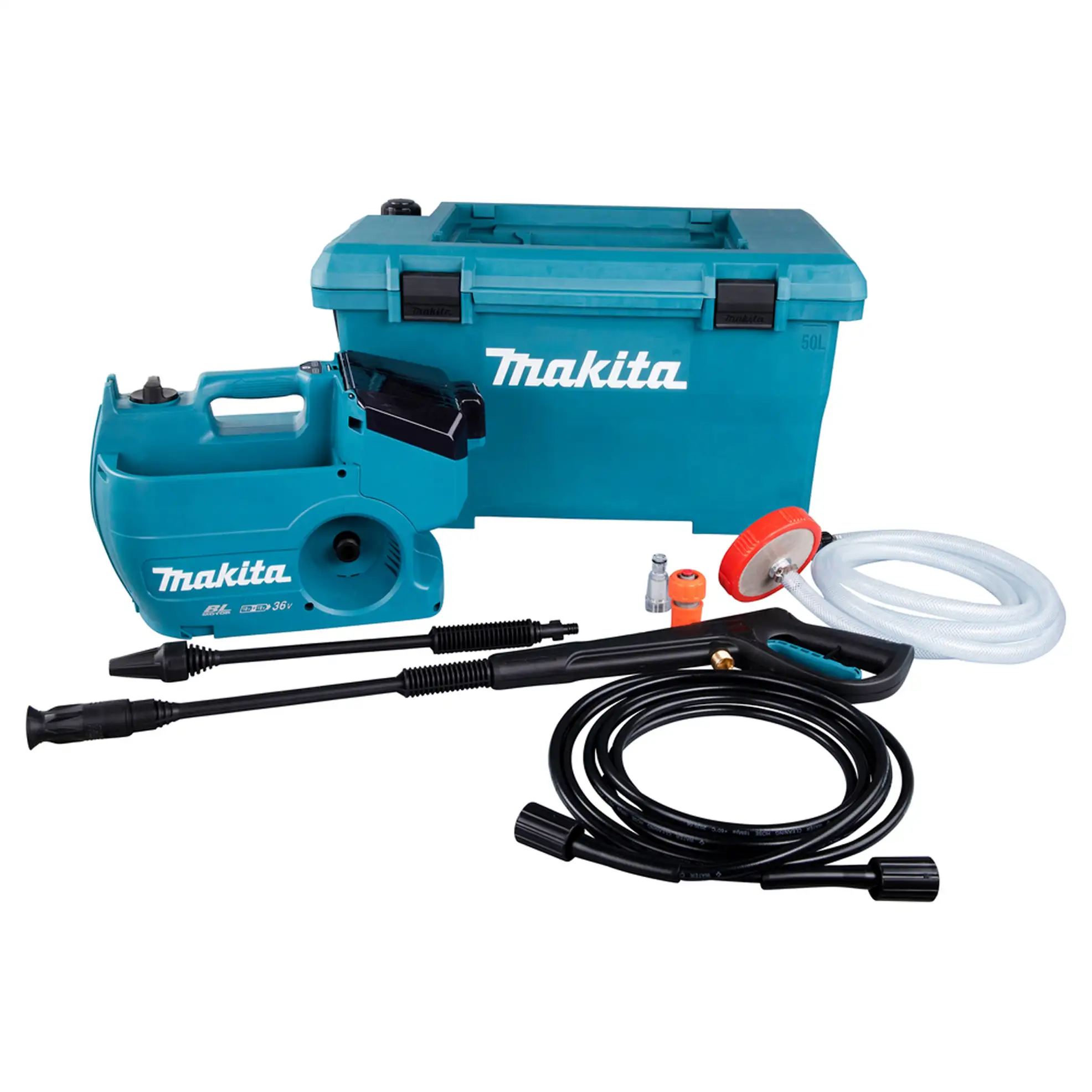 Makita Cordless High Pressure Washer W/Water Tank, DHW080ZK (18 V + 18 V, 50 L)