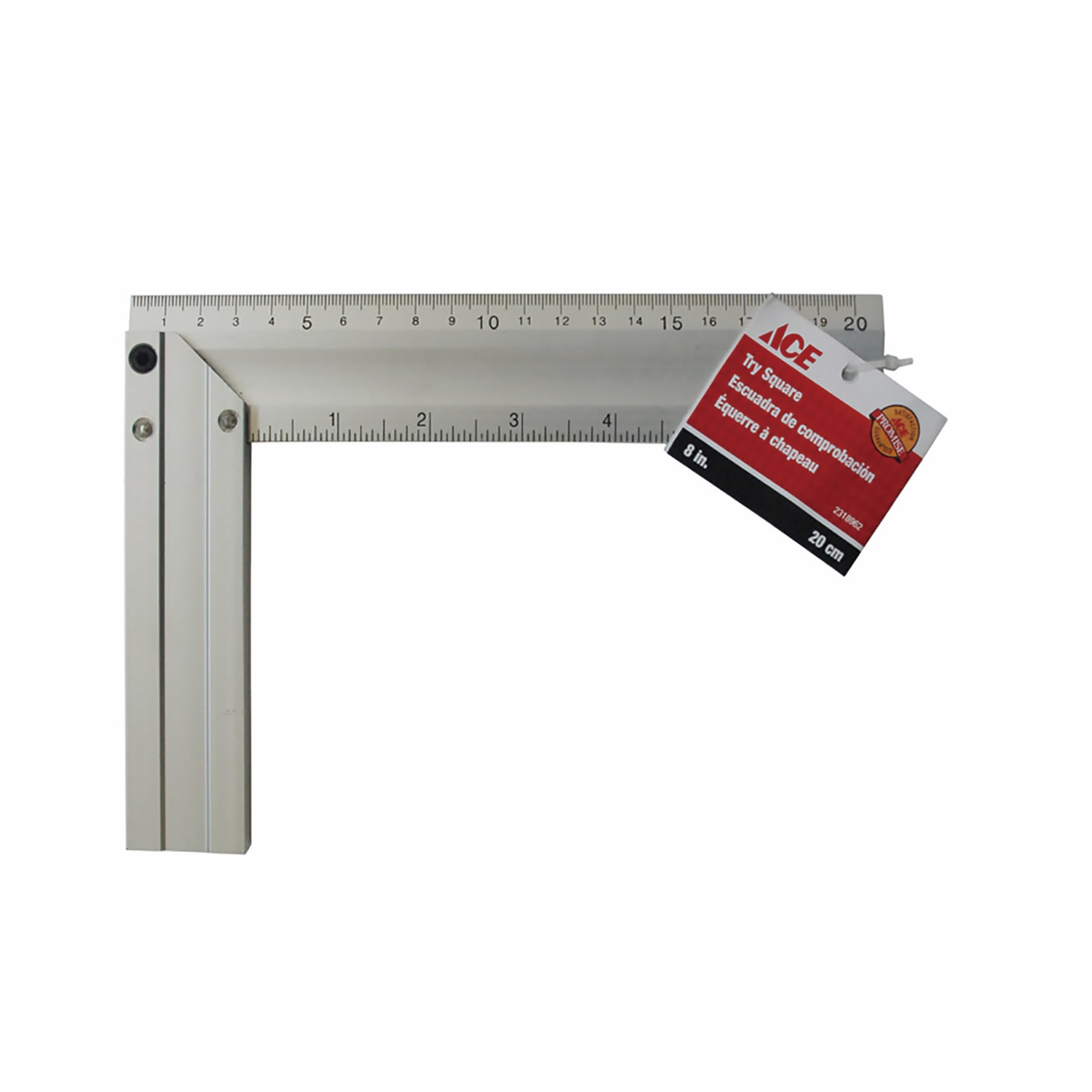 Ace Aluminum Try Square (20.3 cm)