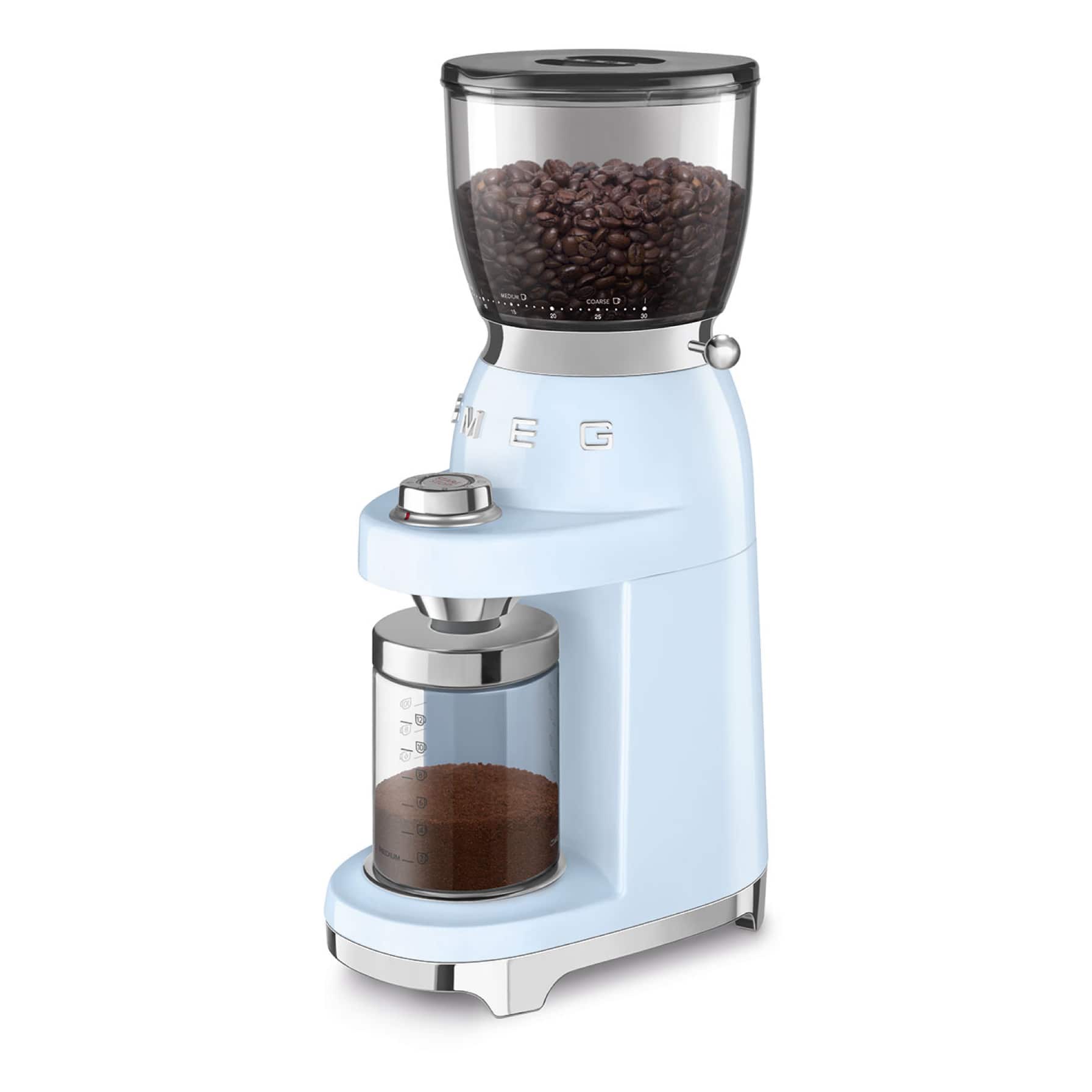 SMEG 50s Retro Style Coffee Grinder, CGF01PBUK (150 W) 