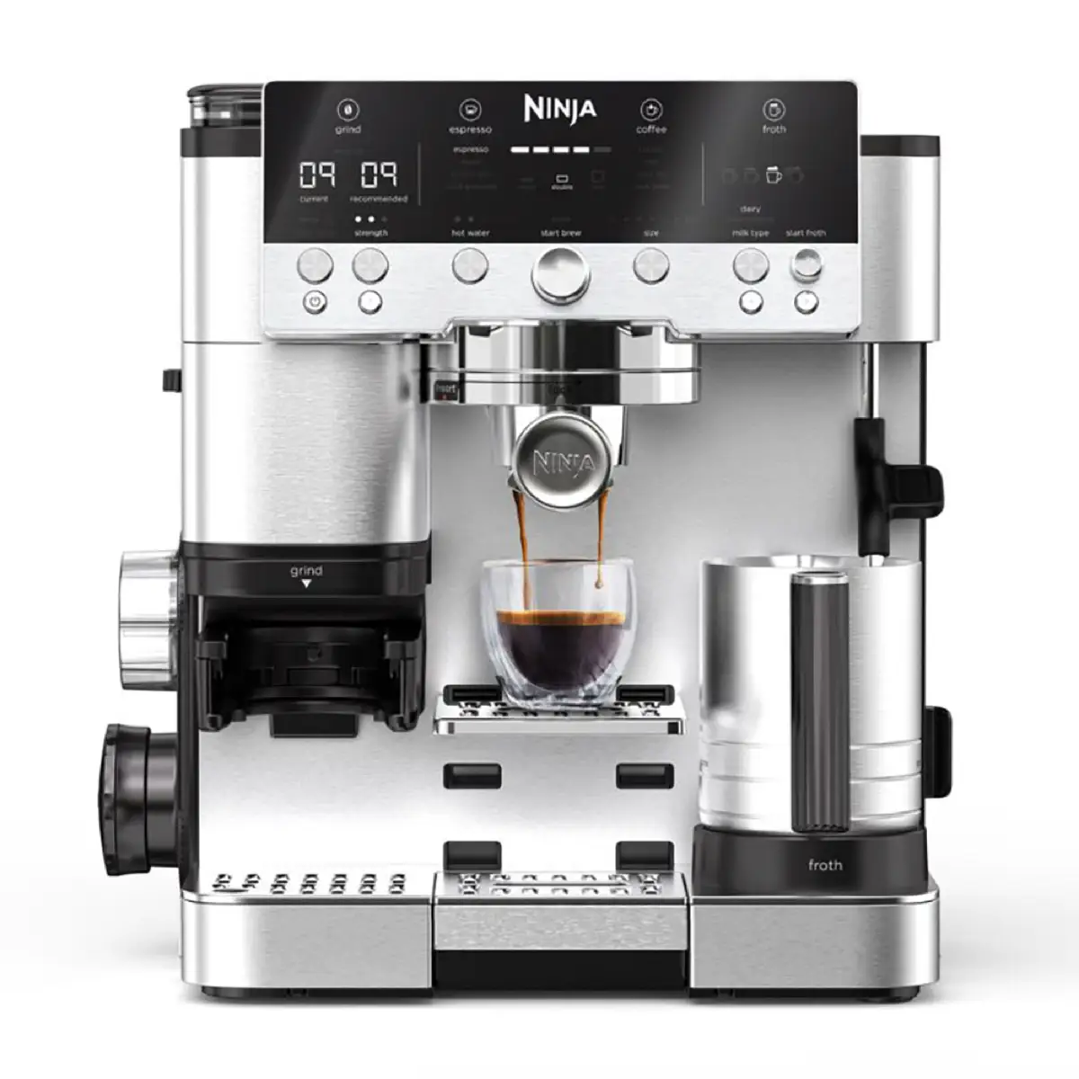 Ninja Luxe Cafe Premier Espresso Coffee Machine, ES601UK (1650 W, 2 L)