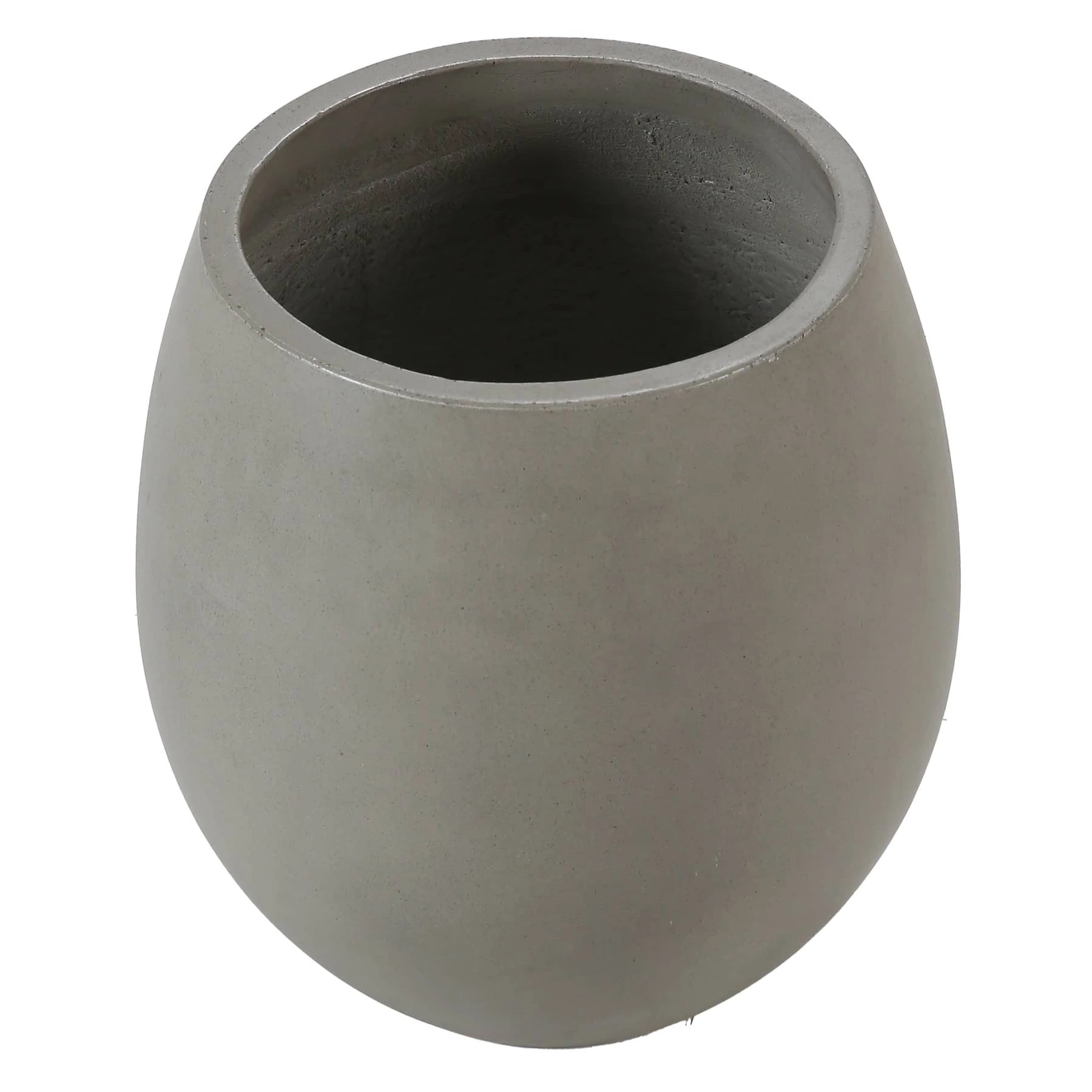 Vaio Fiber Concrete Plant Pot (29 x 29 x 39 cm, Dark Concrete)