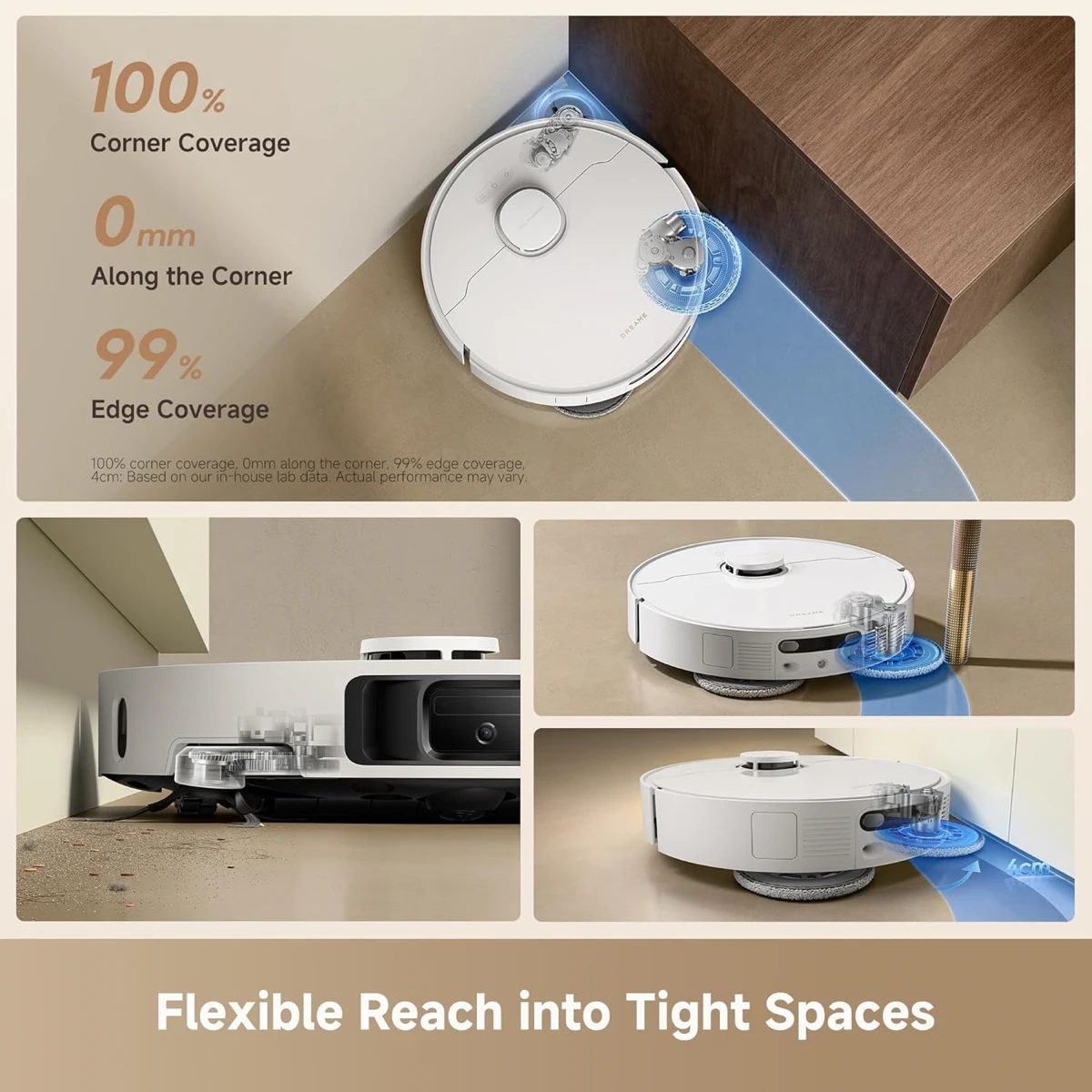 Dreame L50 Ultra-Robotic Vacuum Cleaner, RLL53SE-White