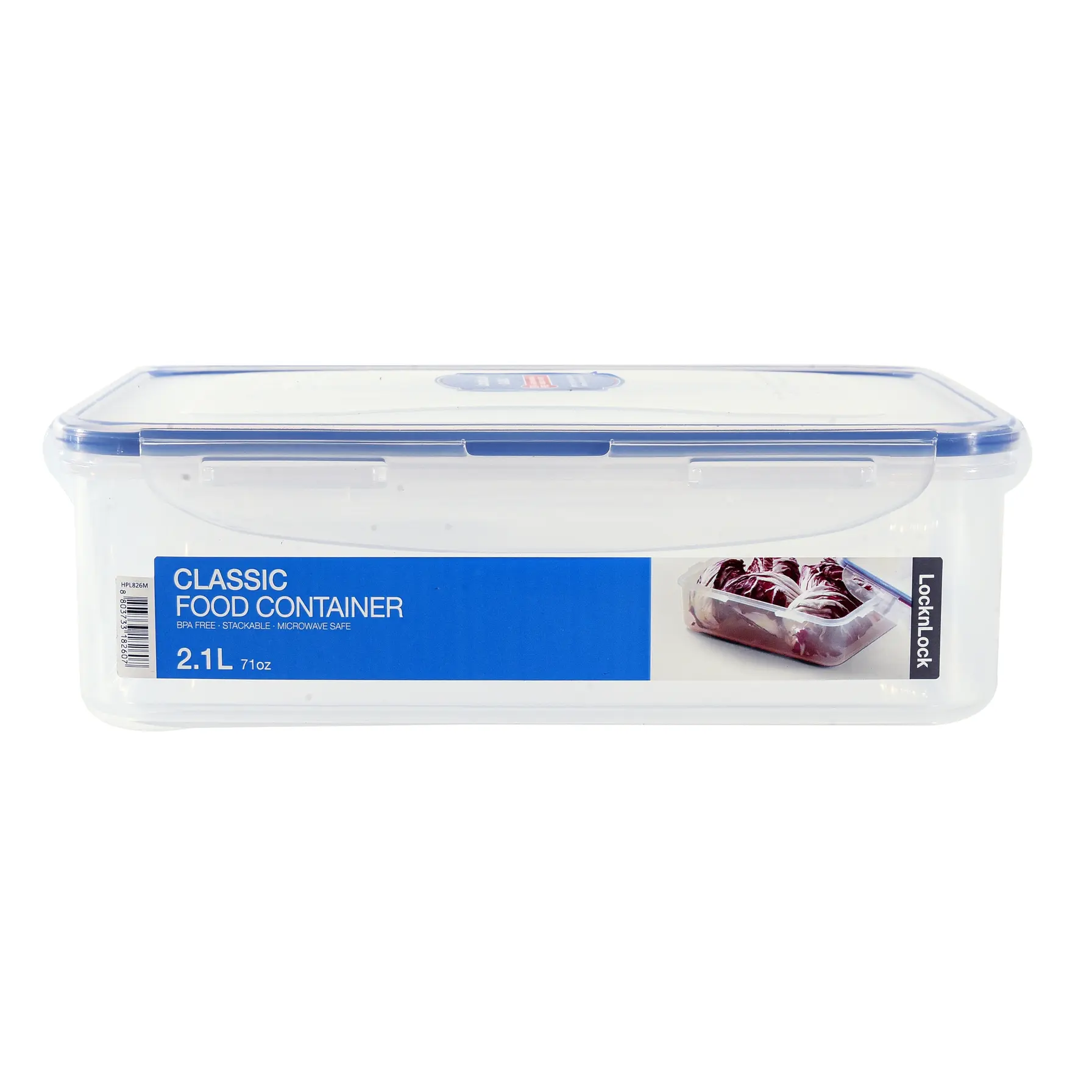 Lock & Lock Rectangular Plastic Food Container (2.1 L)