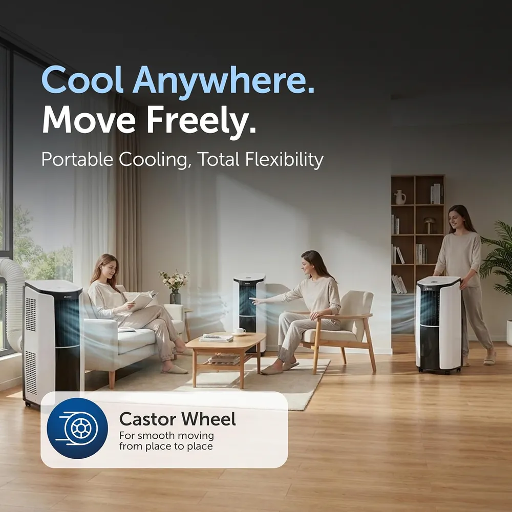 Gree Portable Air Conditioner, R410A Cmatic-S12C1 (1 Ton)