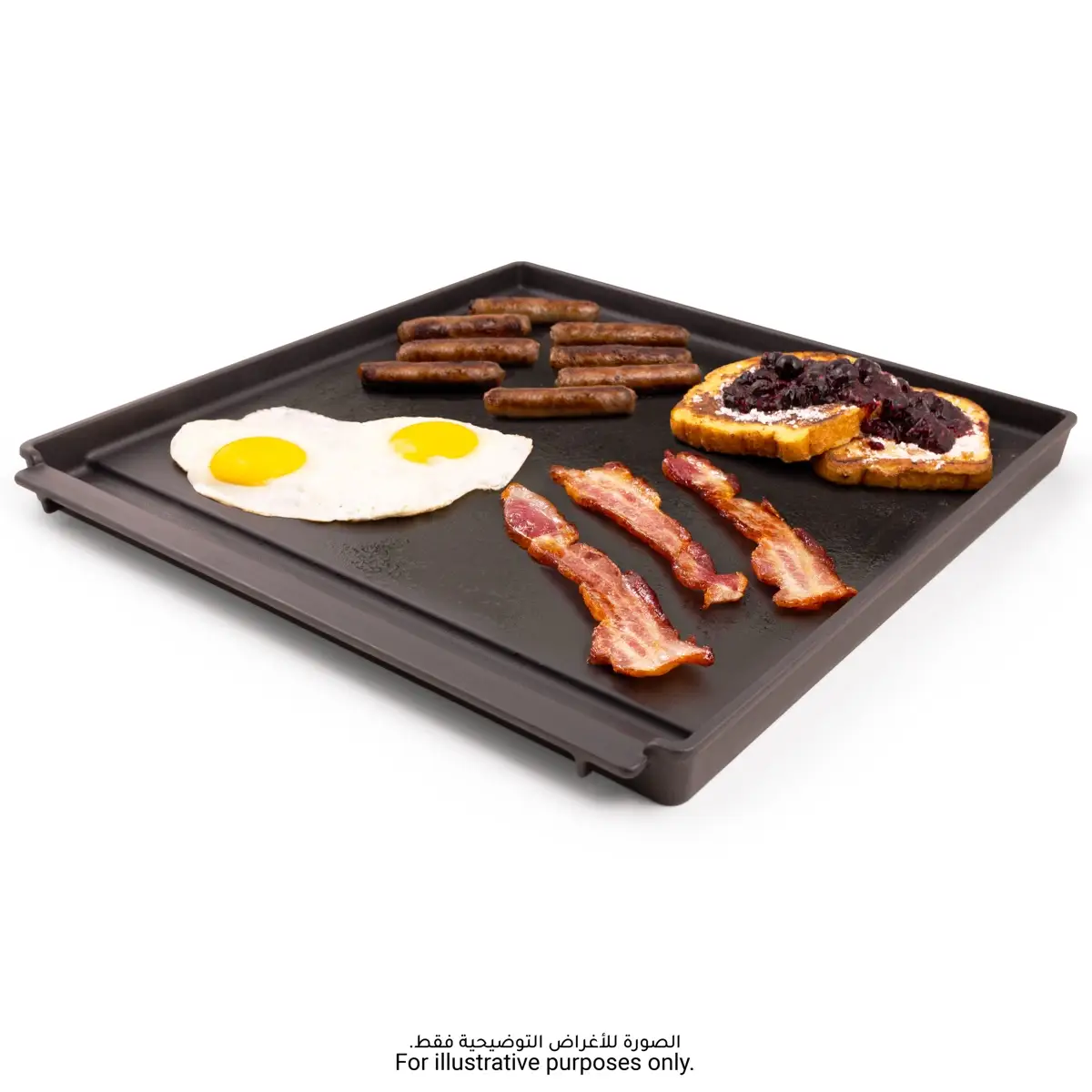 شواية مسبوكات حديدية برويل كينج بارون كراون (40.64 × 45.72 × 3.18 سم، أسود)