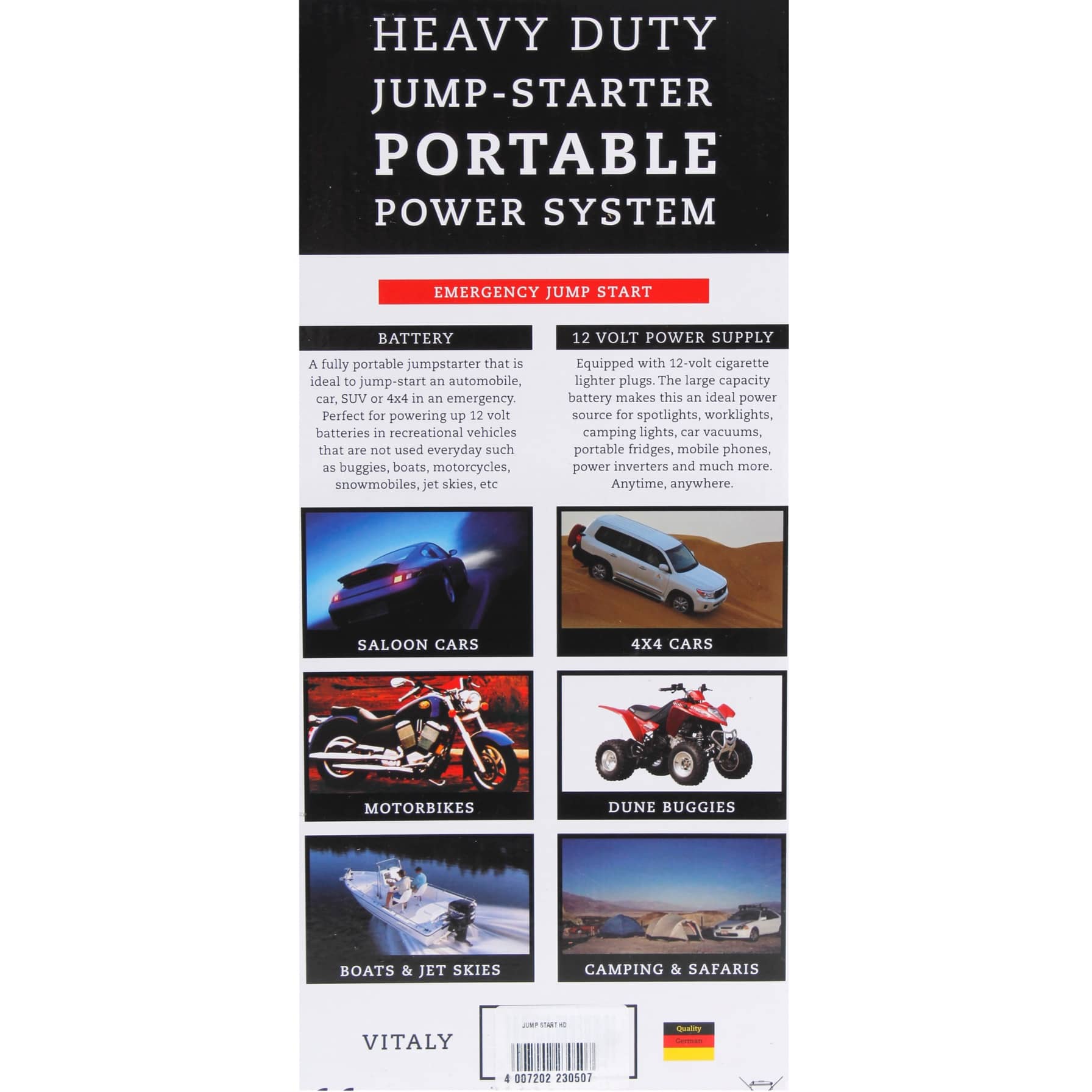 Vitaly Heavy Duty Jump Starter 