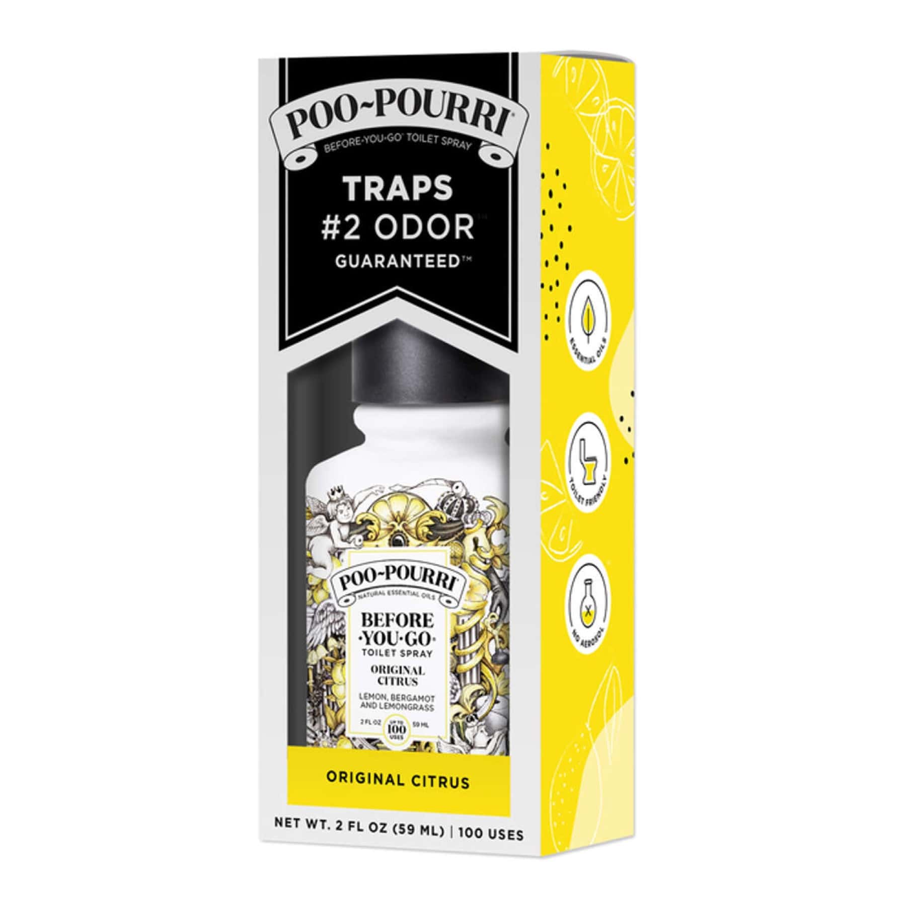 Poo-Pourri Before-You-Go Odor Eliminating Toilet Spray (59 ml, Citrus)