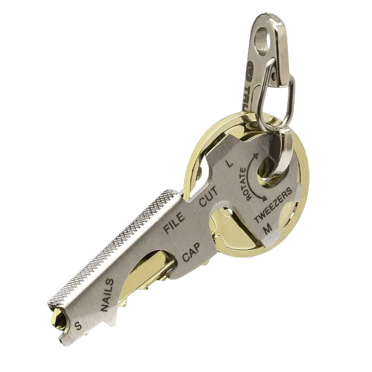 True Utility Keytool Stainless Steel Multitool, TU247 (71 x 24 x 4 mm)