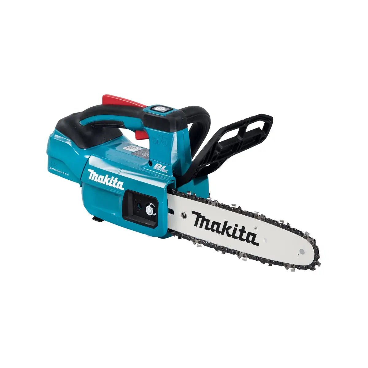 Makita Brushless Cordless Chain Saw (25 cm) W/Battery (18 V, 5 Ah), Charger & Grass Shear