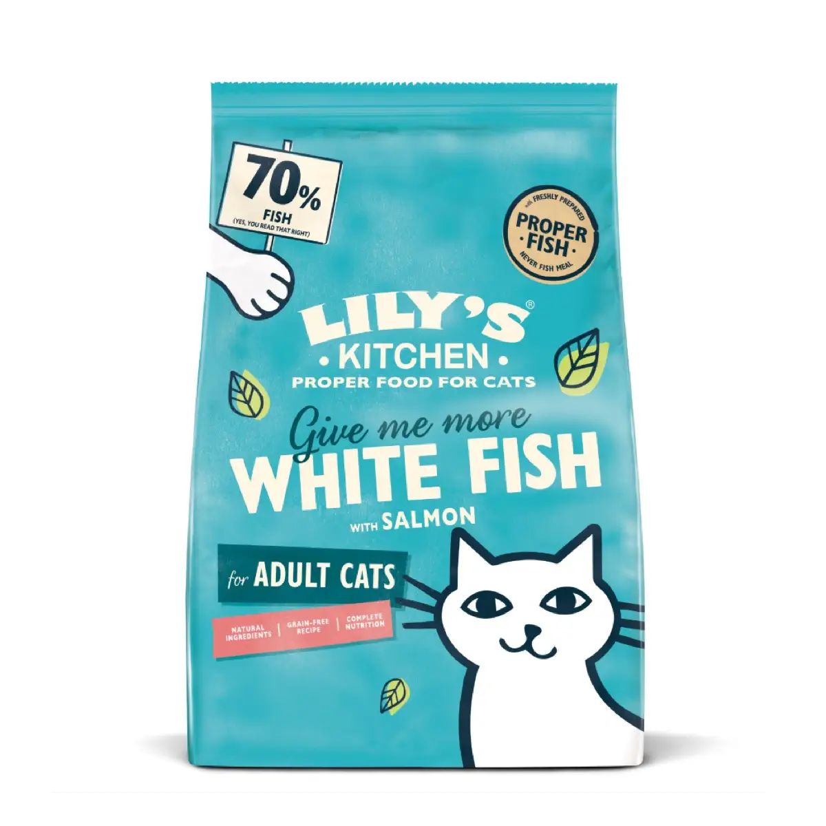 Lily's Kitchen Feast White Fish W/Salmon Cat Food (2 Kg)