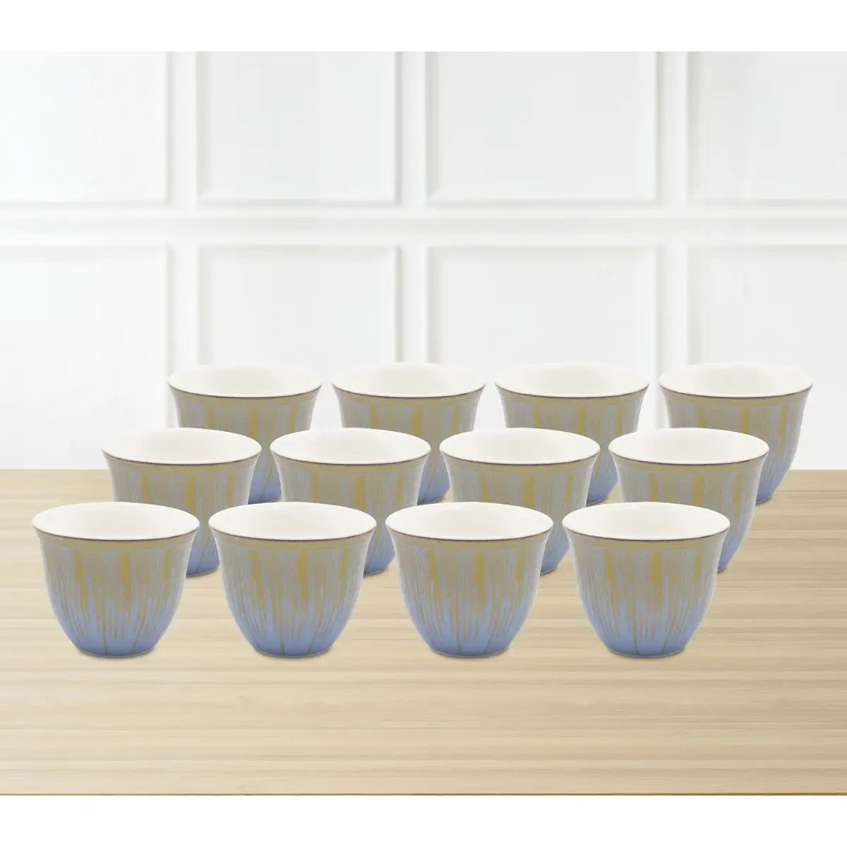 Orchid Cawa Cup Set Decca Pattern (12 Pc.)