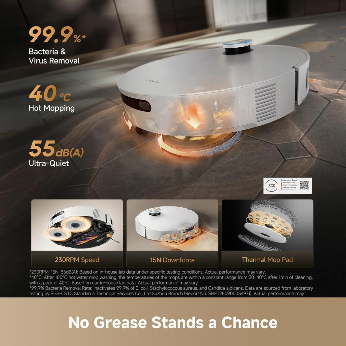 Dreame X60 Ultra Complete Robot Vacuum Cleaner, RLX87DE-White