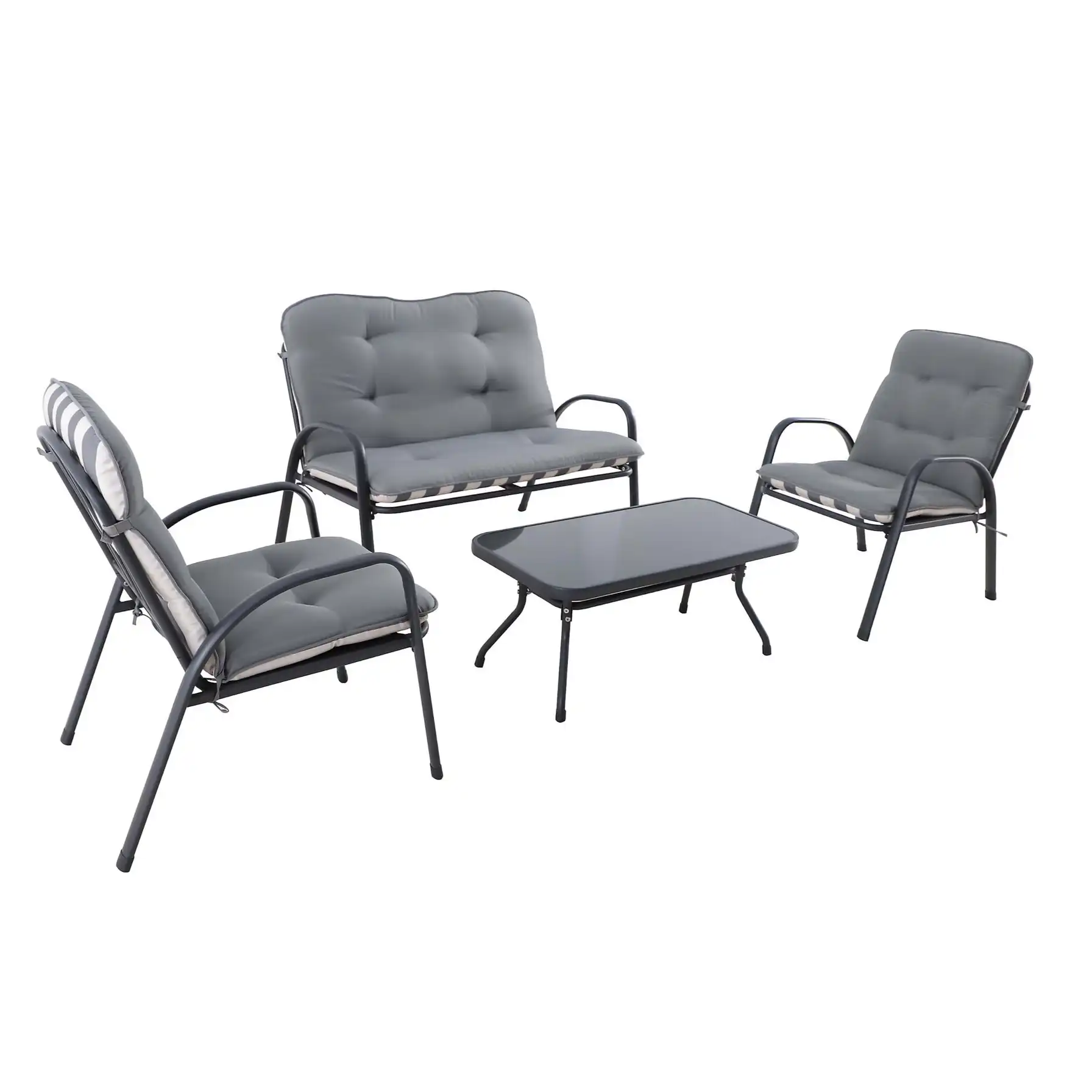 Colorado Metal 4-Seater Coffee Set