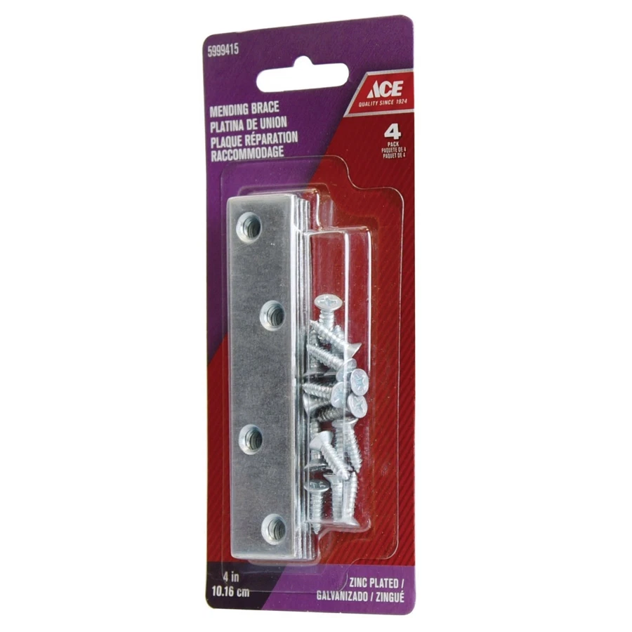 Ace Steel Mending Brace Pack (Silver, 10 cm, 4 Pc.)