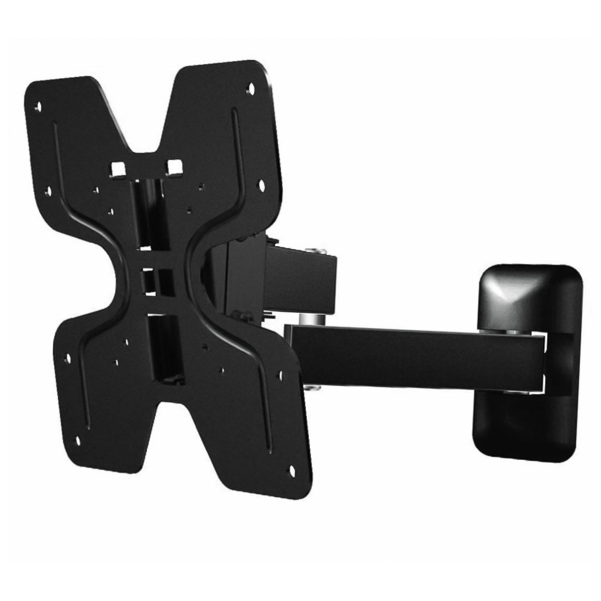 Ross Single Arm Swivel & Tilt TV Wall Mount (58 - 127 cm, Black)