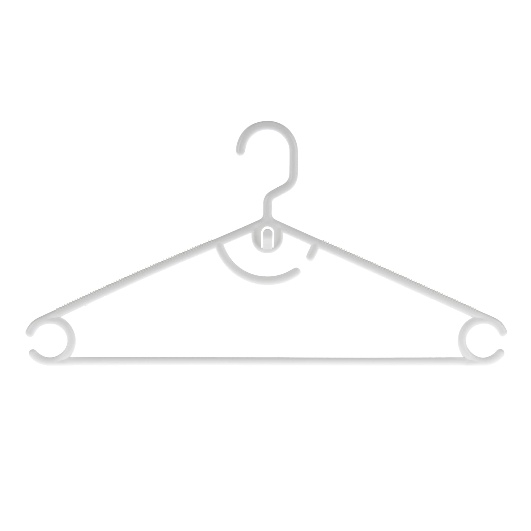 Plastic Hanger W/Hook Pack (42 x 1.5 x 21.5 cm, 6 Pc.)