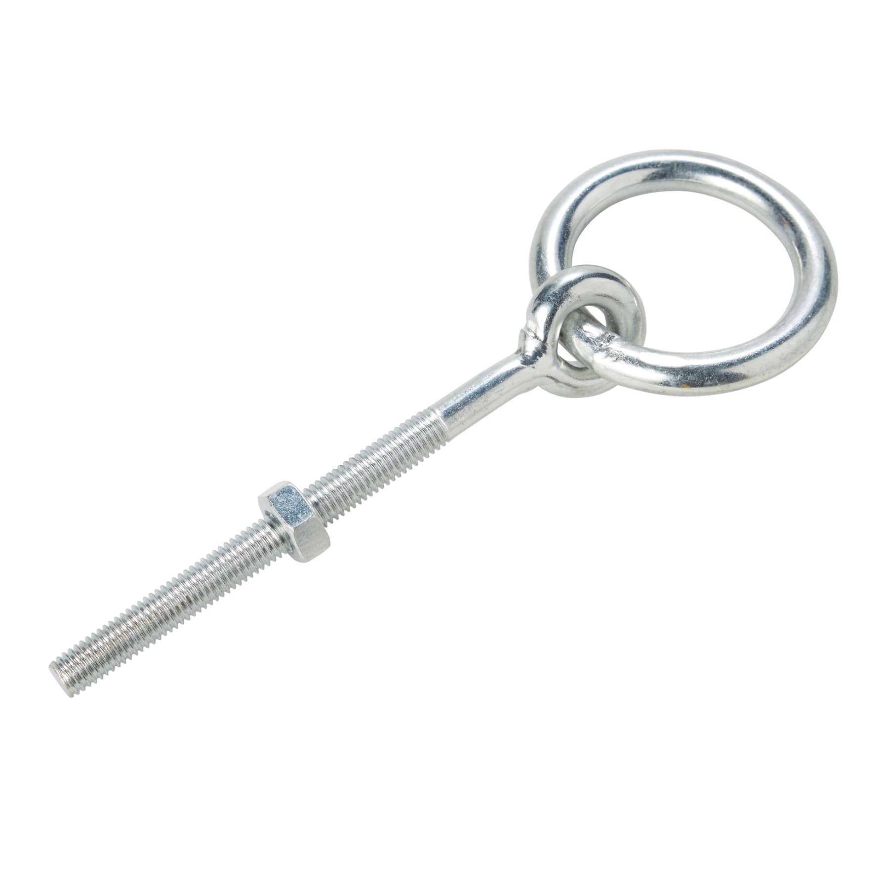 Diall Zinc-Plated Steel Ring Bolt (10 x 100 mm)