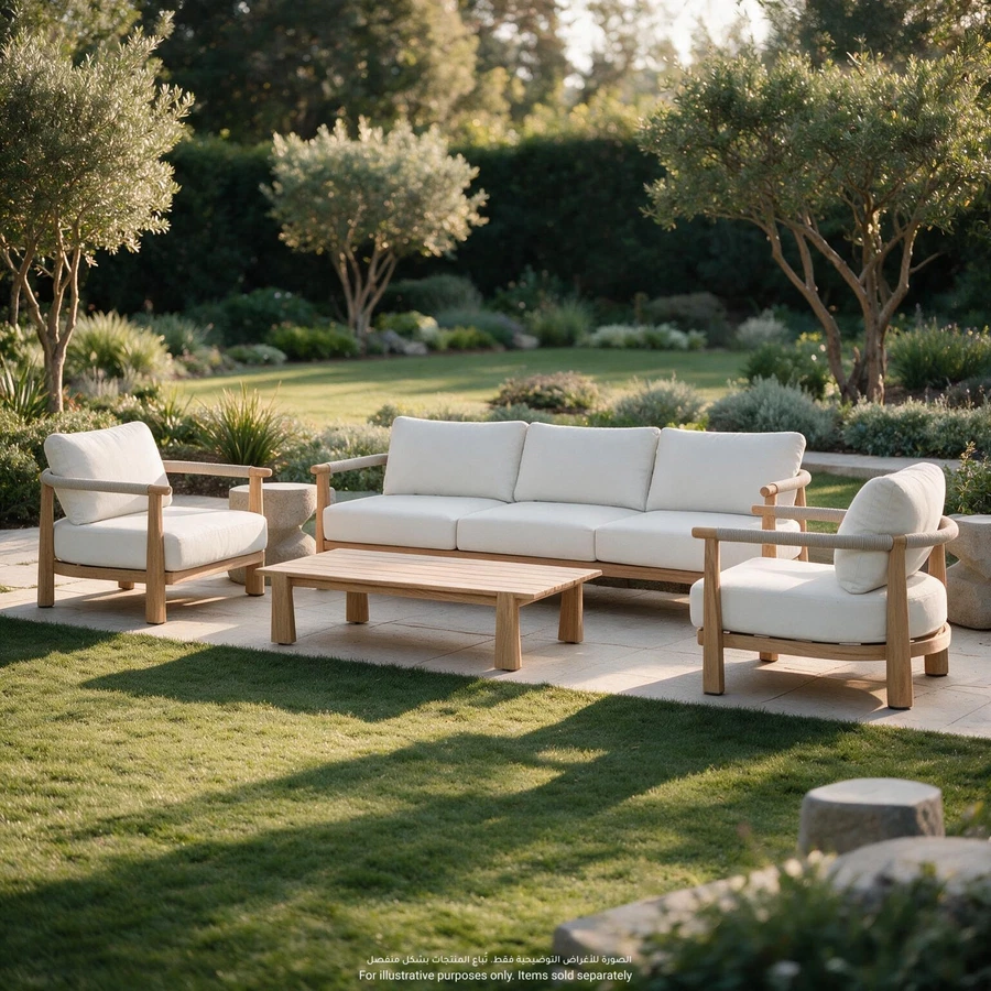 Indiana 5-Seater Outdoor Aluminum Sofa Set (240 x 84 x 61 cm)