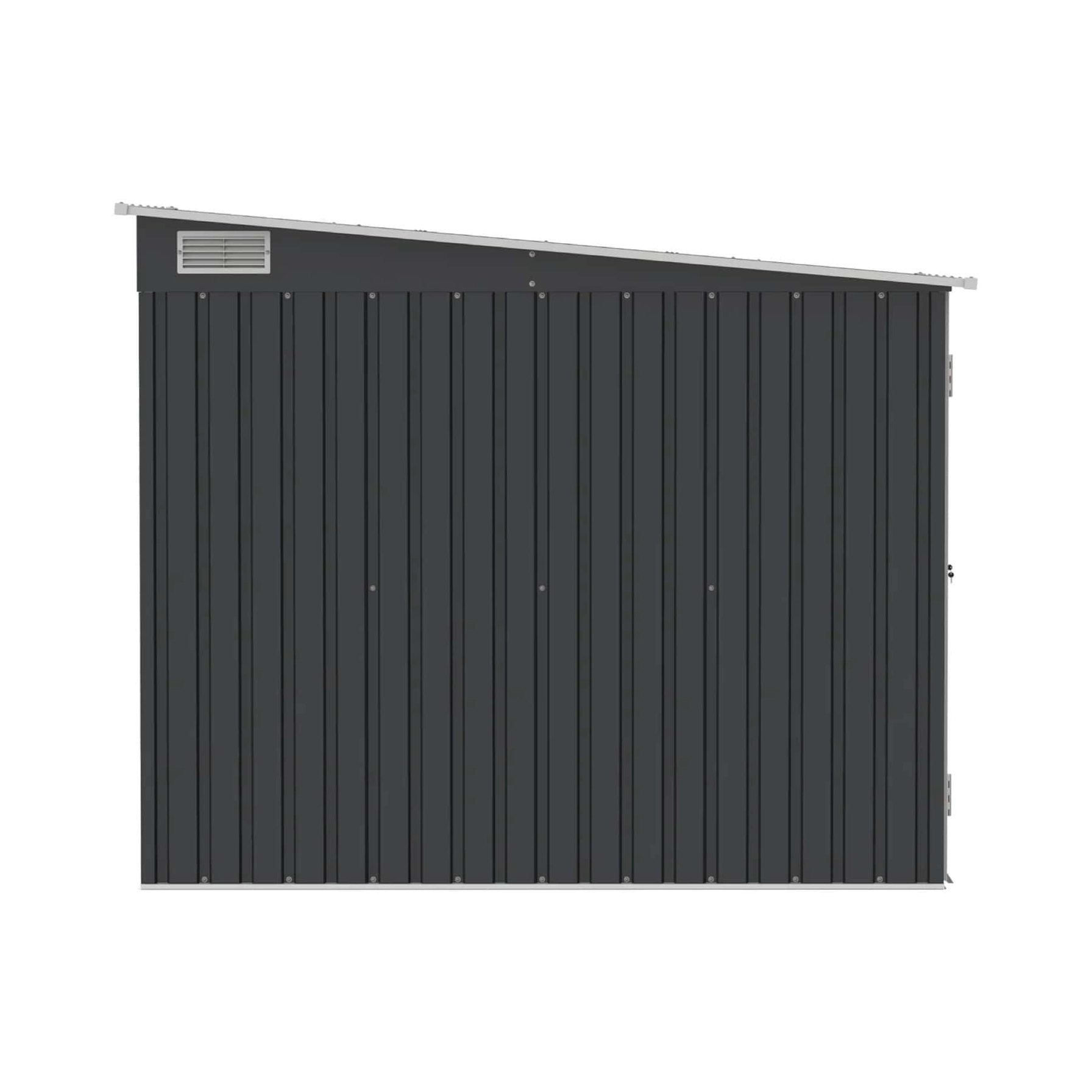 Cosmoplast Steel Bike Shed W/Racks (203 x 202 x 162.5 cm, Anthracite)