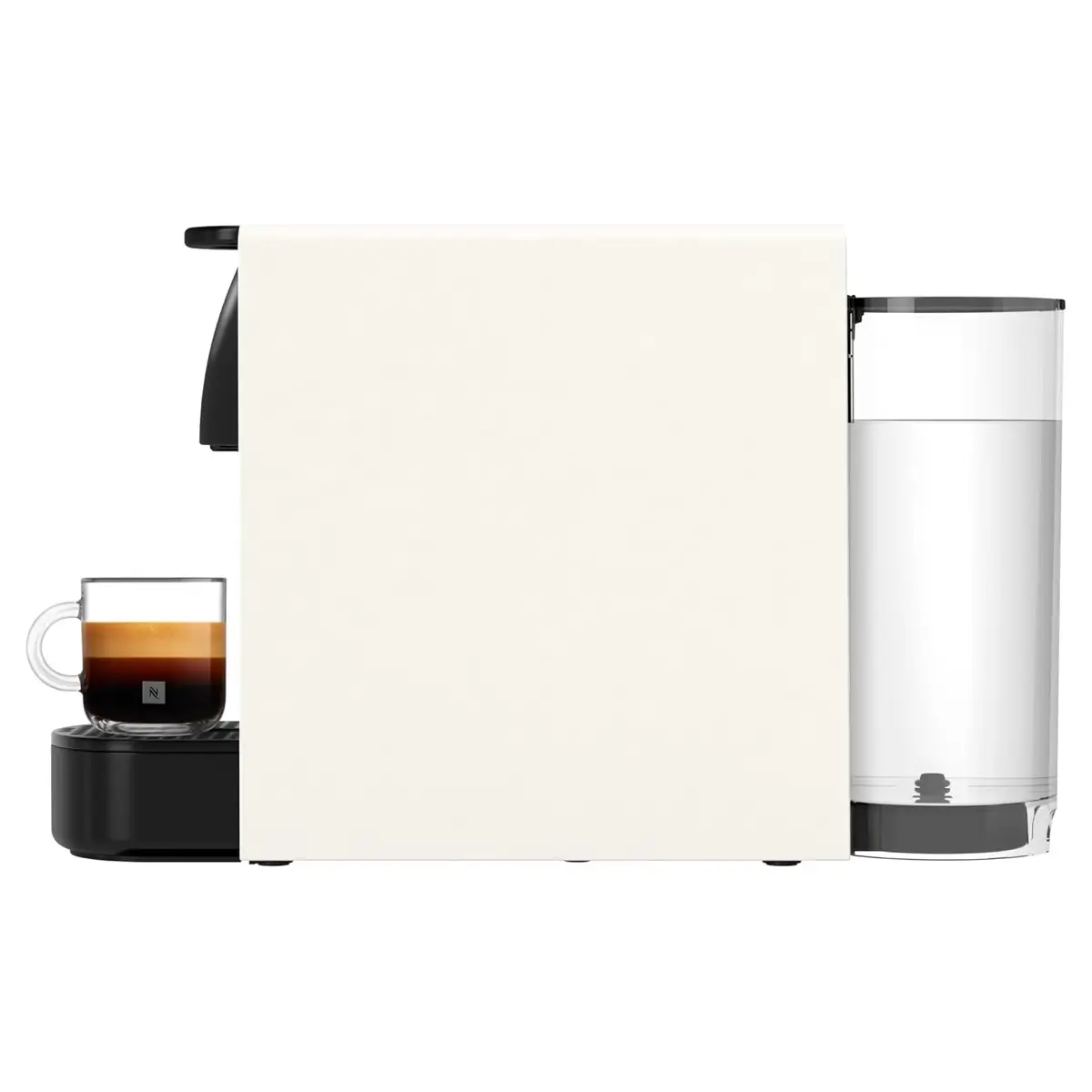 ماكينة تحضير قهوة نسبريسو إسينزا ميني + صانع رغوة حليب آيروتشيو3 C30-WH-3694-BK (600 مل، 1260 واط)