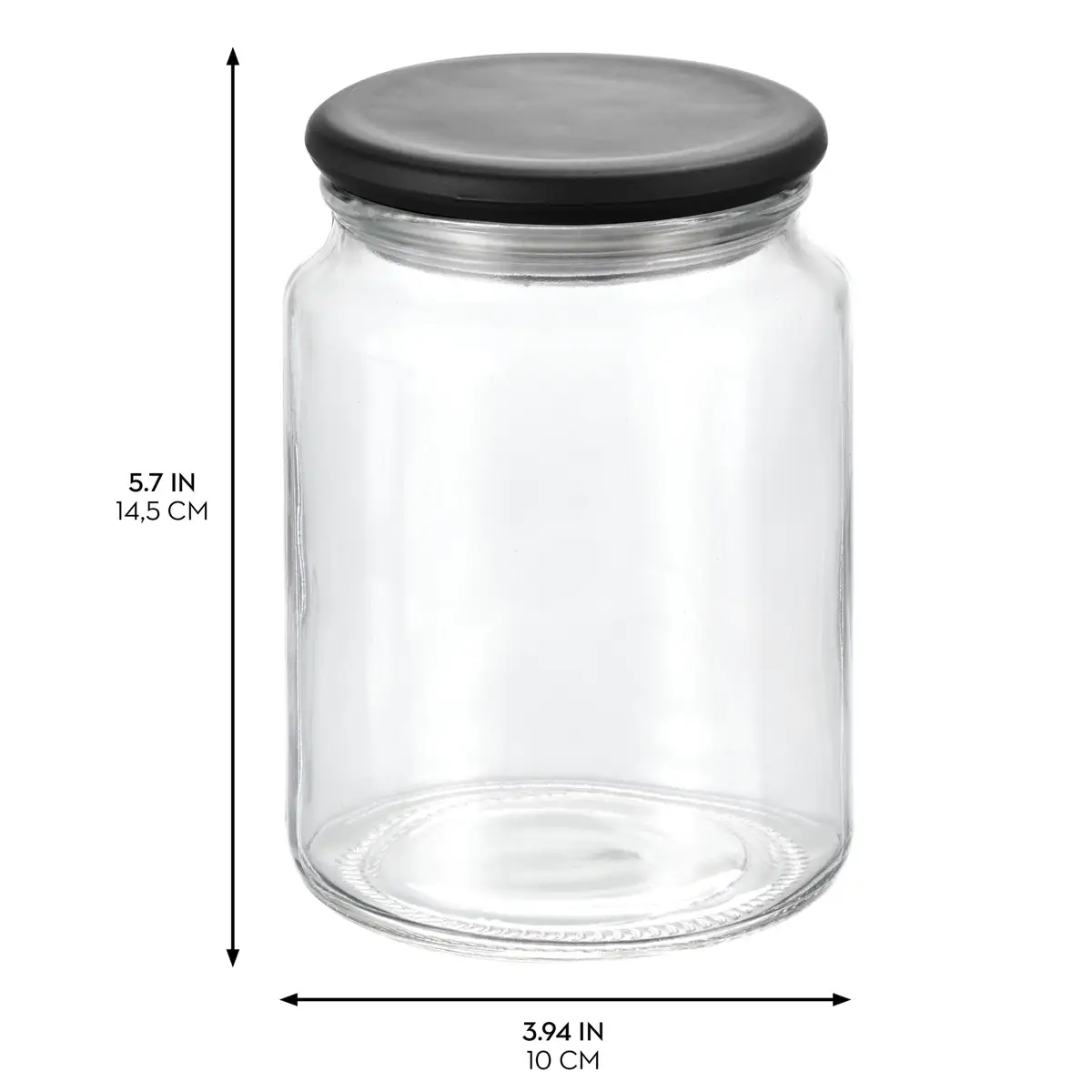 Interdesign Gracie Glass Jar (0.70 L, Clear)