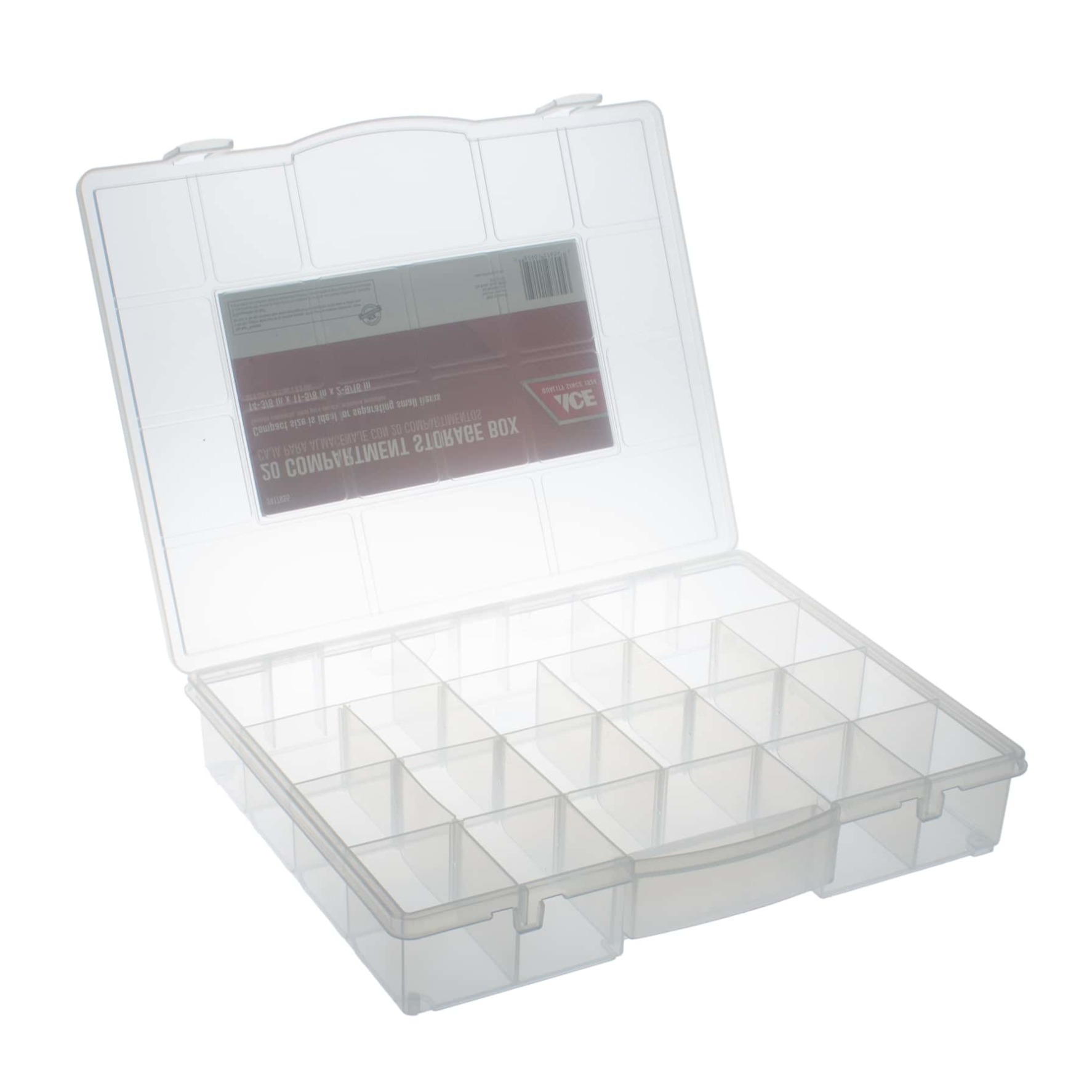 Ace Plastic 20 Compartment Storage Box (6.8 x 30 x 36 cm, Large)