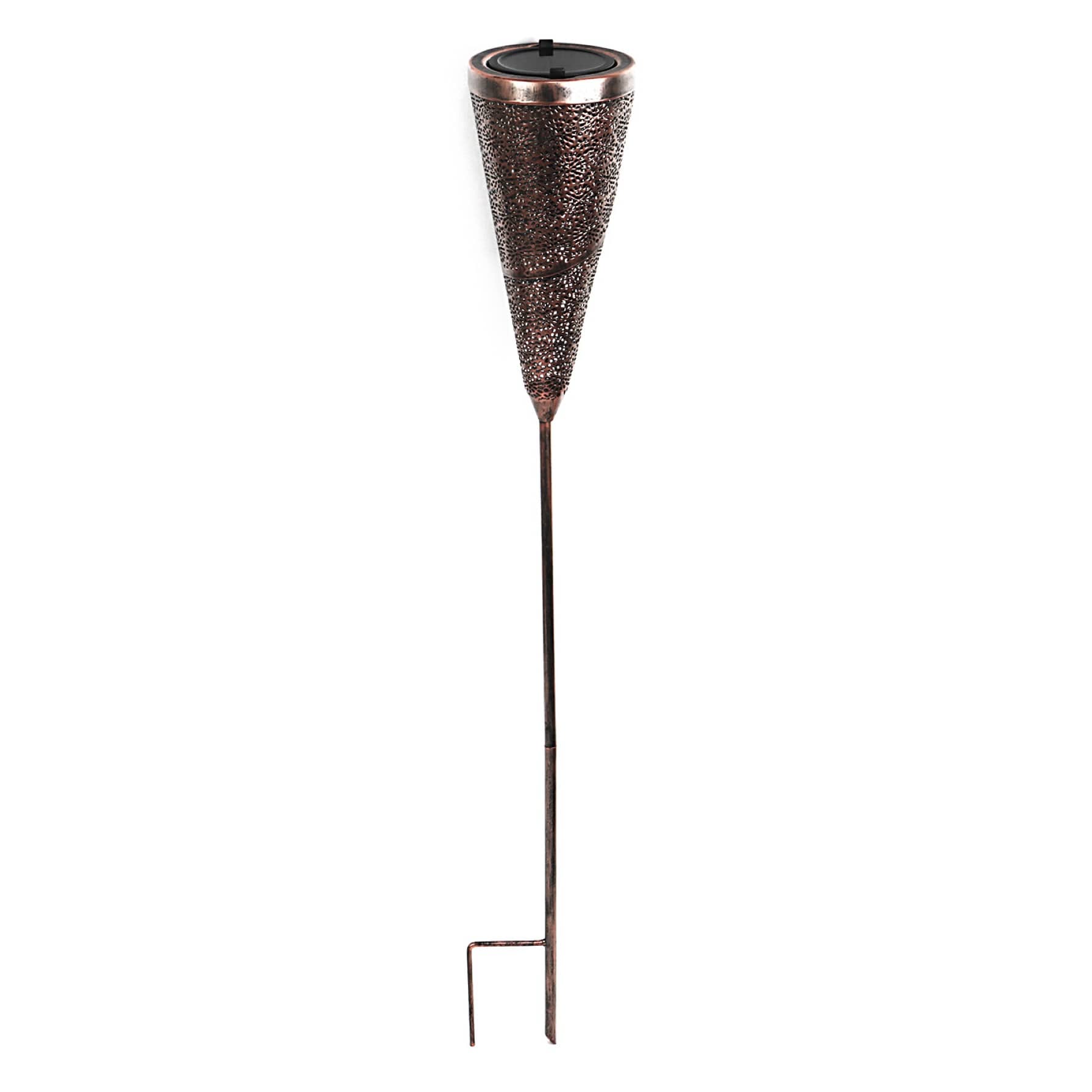 LED Garden Metal Lantern Solar Stake Light  (10 Lumen)