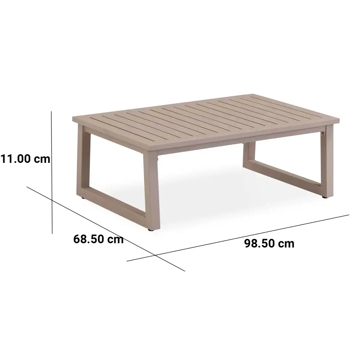 Cuba Aluminum 4-Seater Outdoor Sofa Set