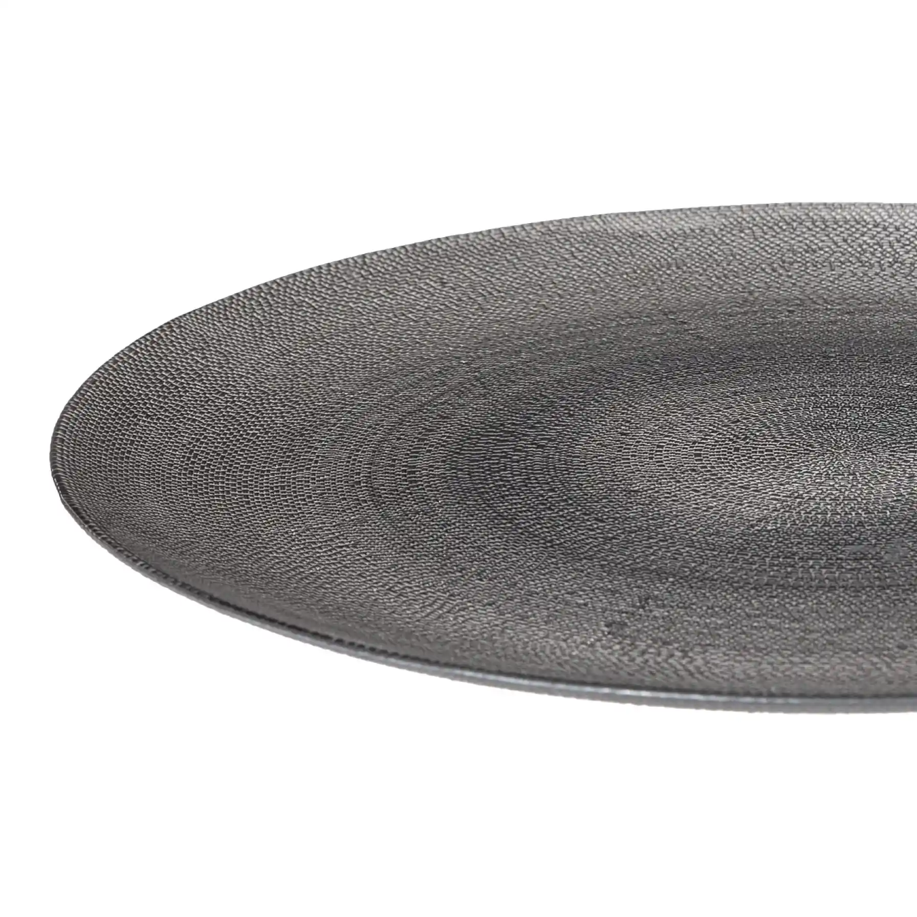 SG Aurore Glass Presentation Plate (33 x 1.5 cm, Gray)