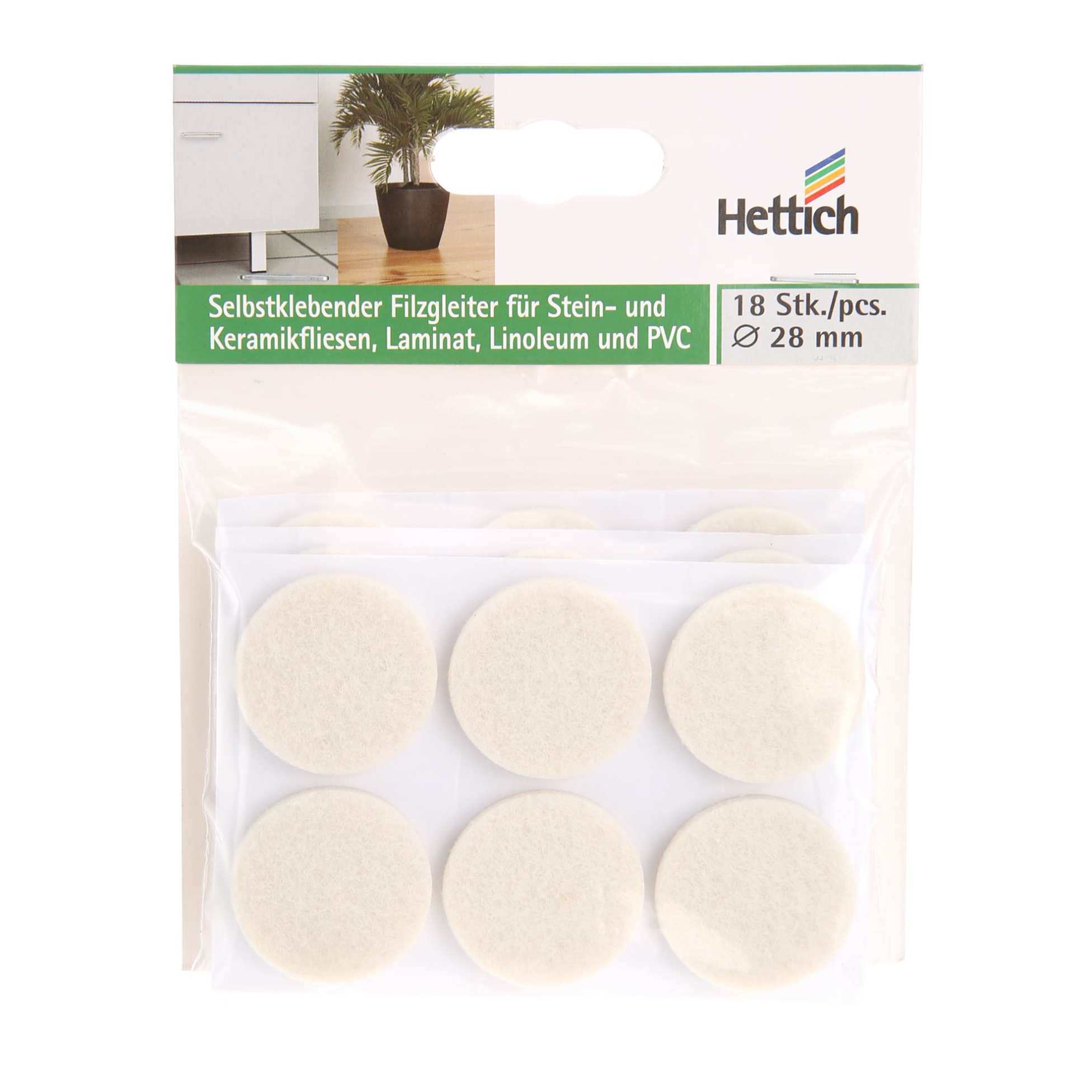 Hettich Felt Glide (28 mm, 8 pcs)
