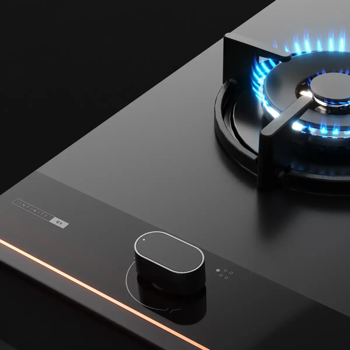 Teka Built-In Infinity G1 Special Edition 5 Zone Gas Hob, GBC 95-G1 GBC BM (9.8 x 90 x 51 cm)