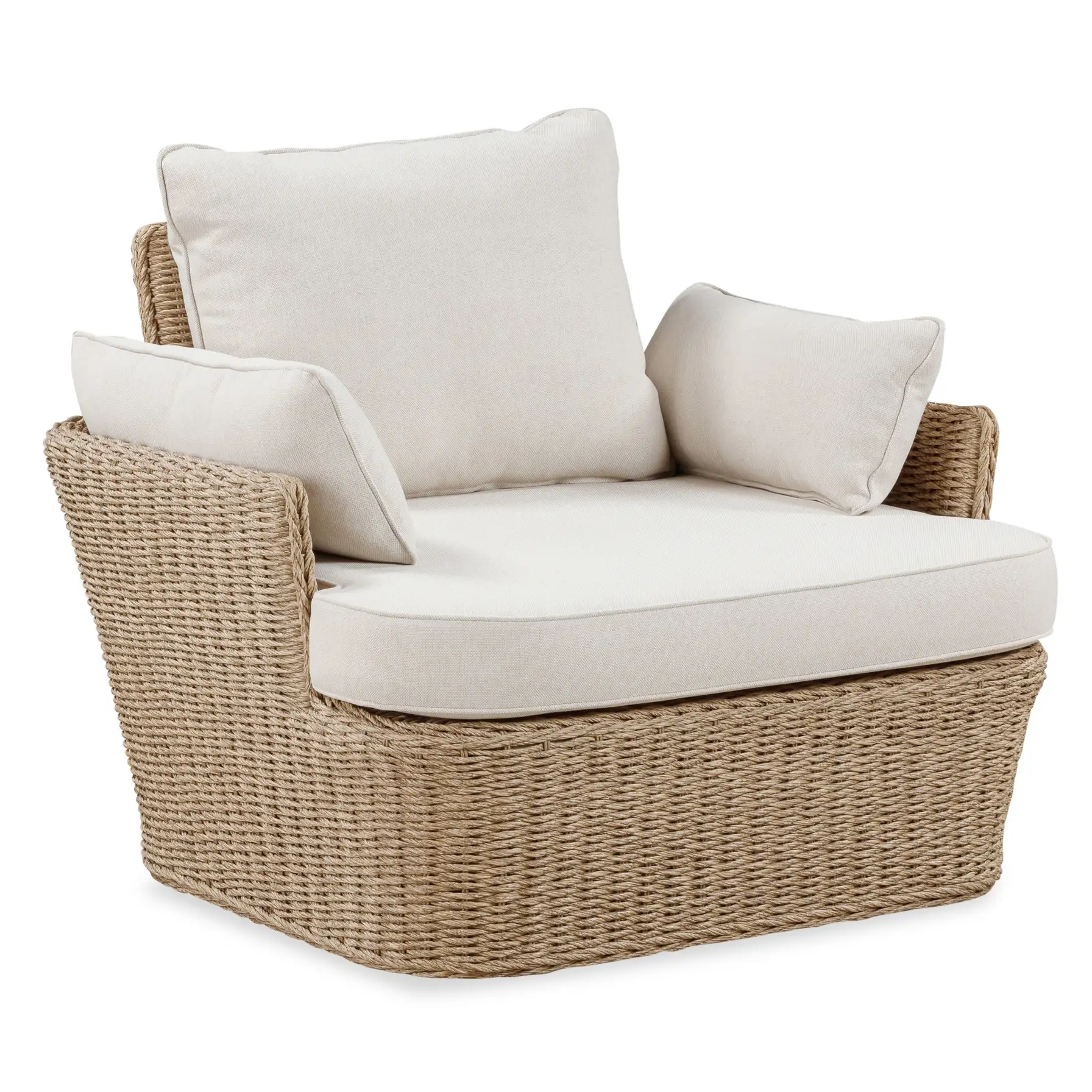 Barany Rattan 4-Seater Outdoor Sofa Set W/Cushions (179 x 87x 73.5 cm)