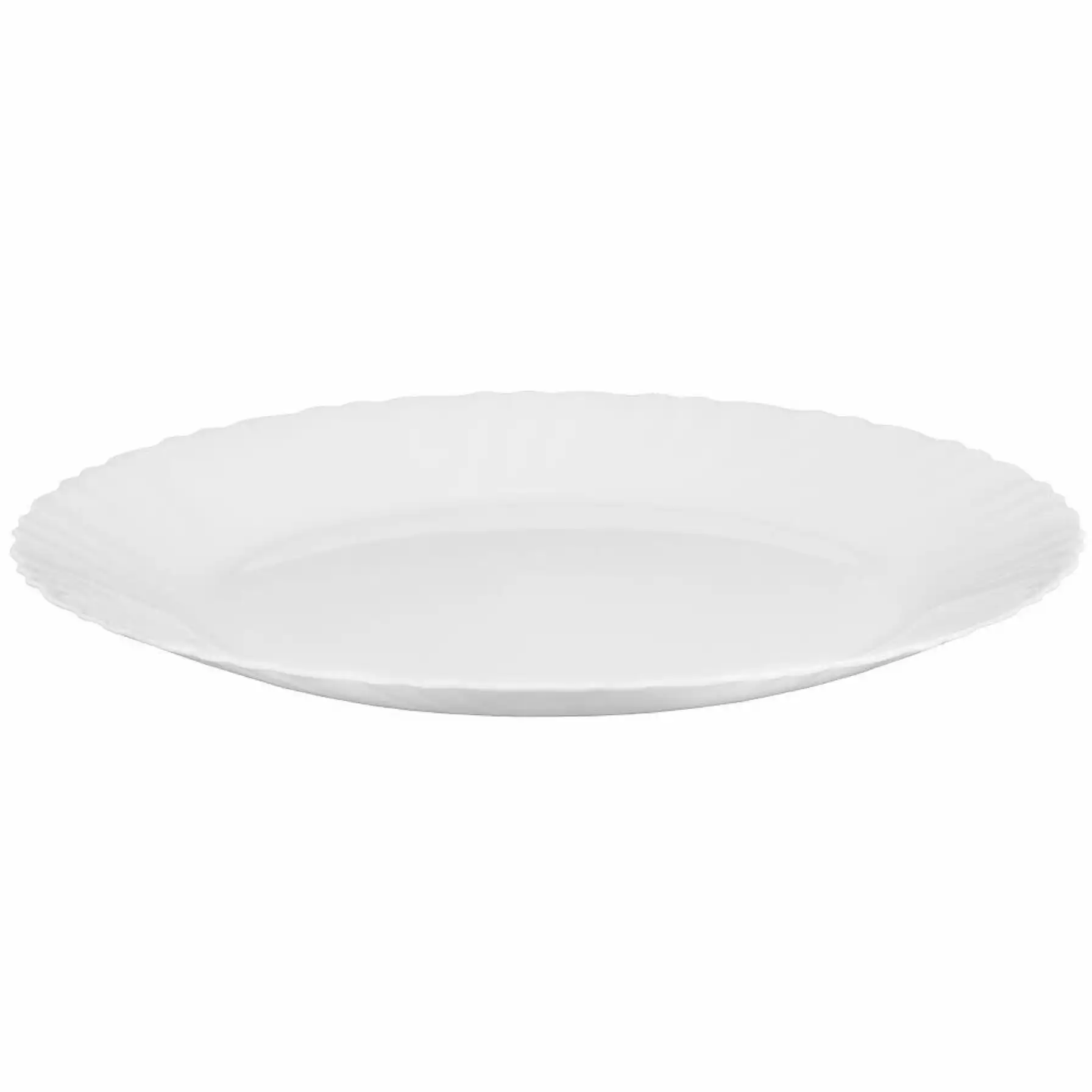 Living Space Feston Opal Dinner Plate (25 cm, White)