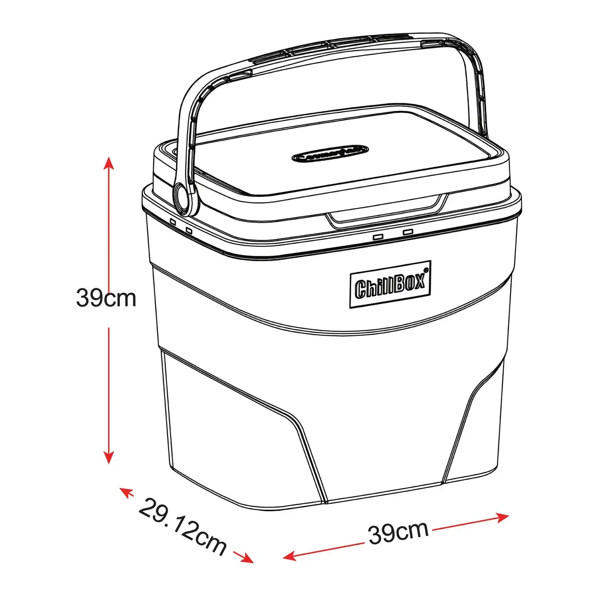 Cosmoplast Plastic Chill Box Set (3 Pc.)