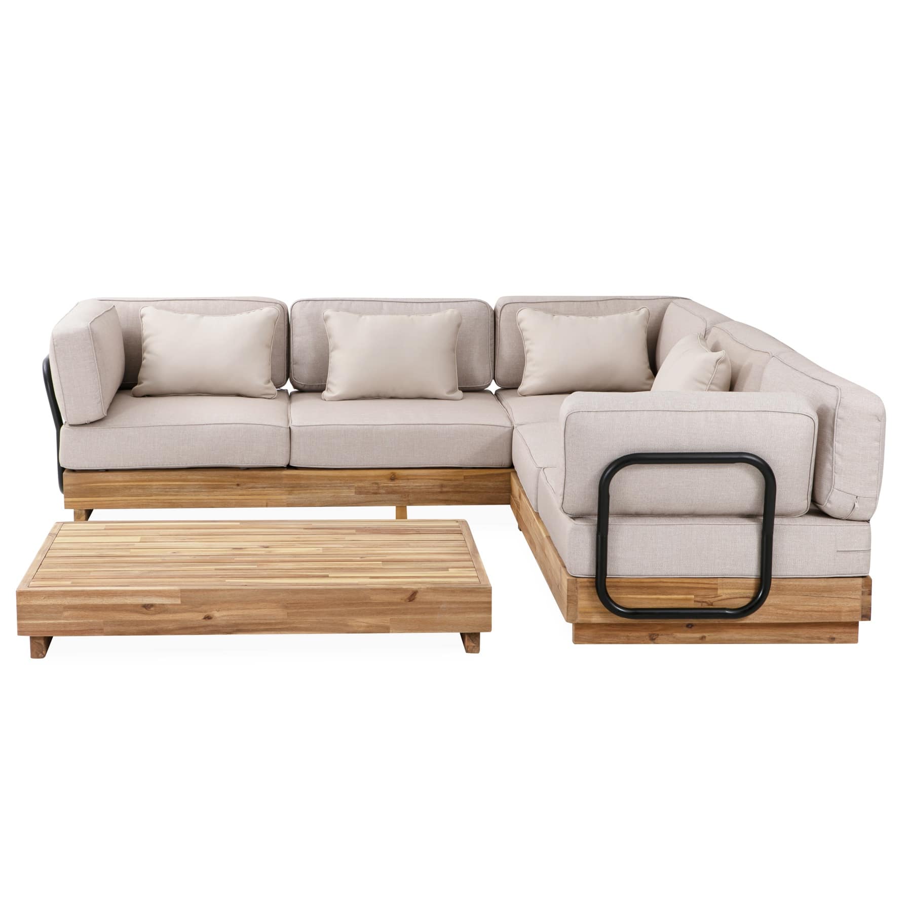 Dominica 5-Seater Acacia Sofa Set