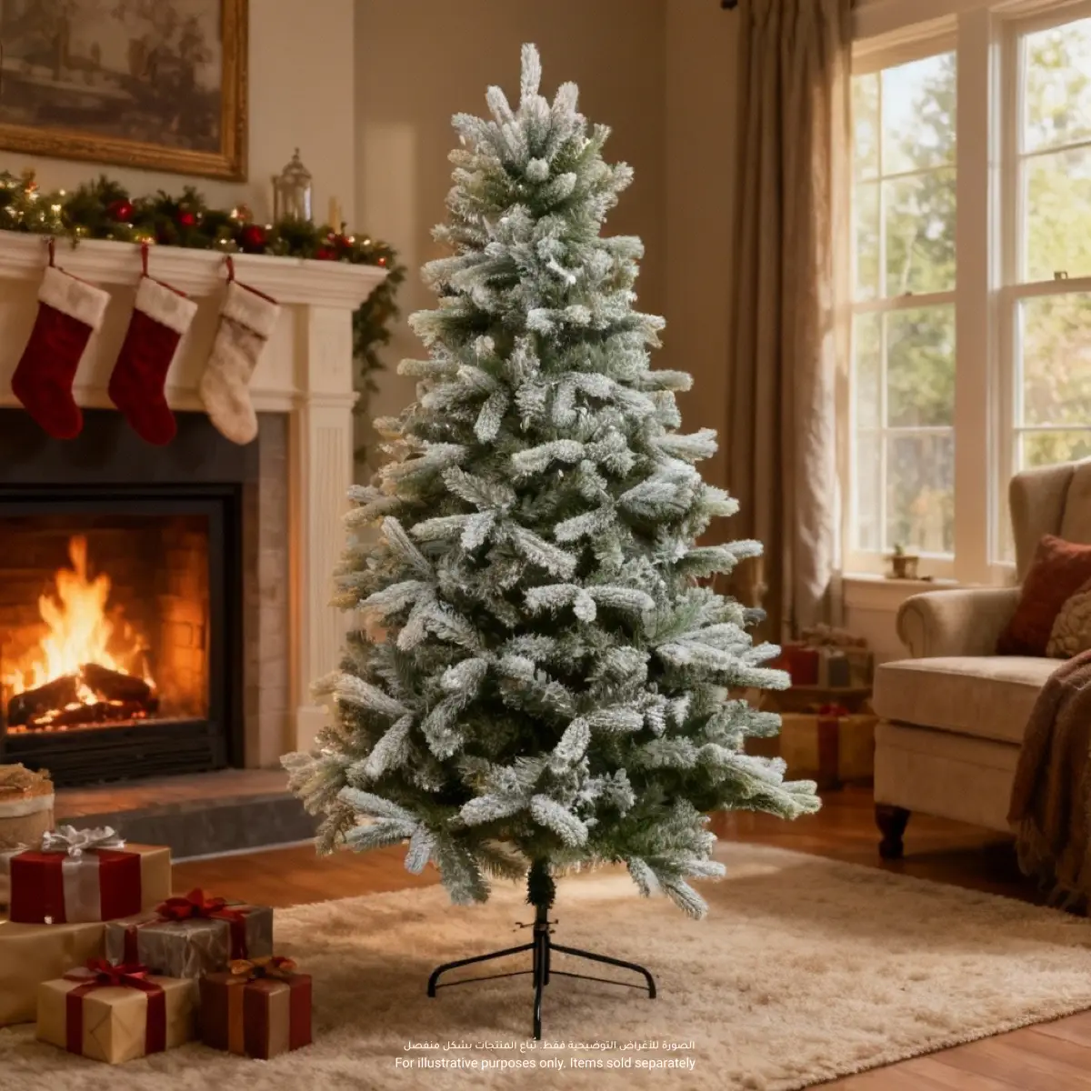 Snowstorm Flocked Artificial Christmas Tree (2.1 m)