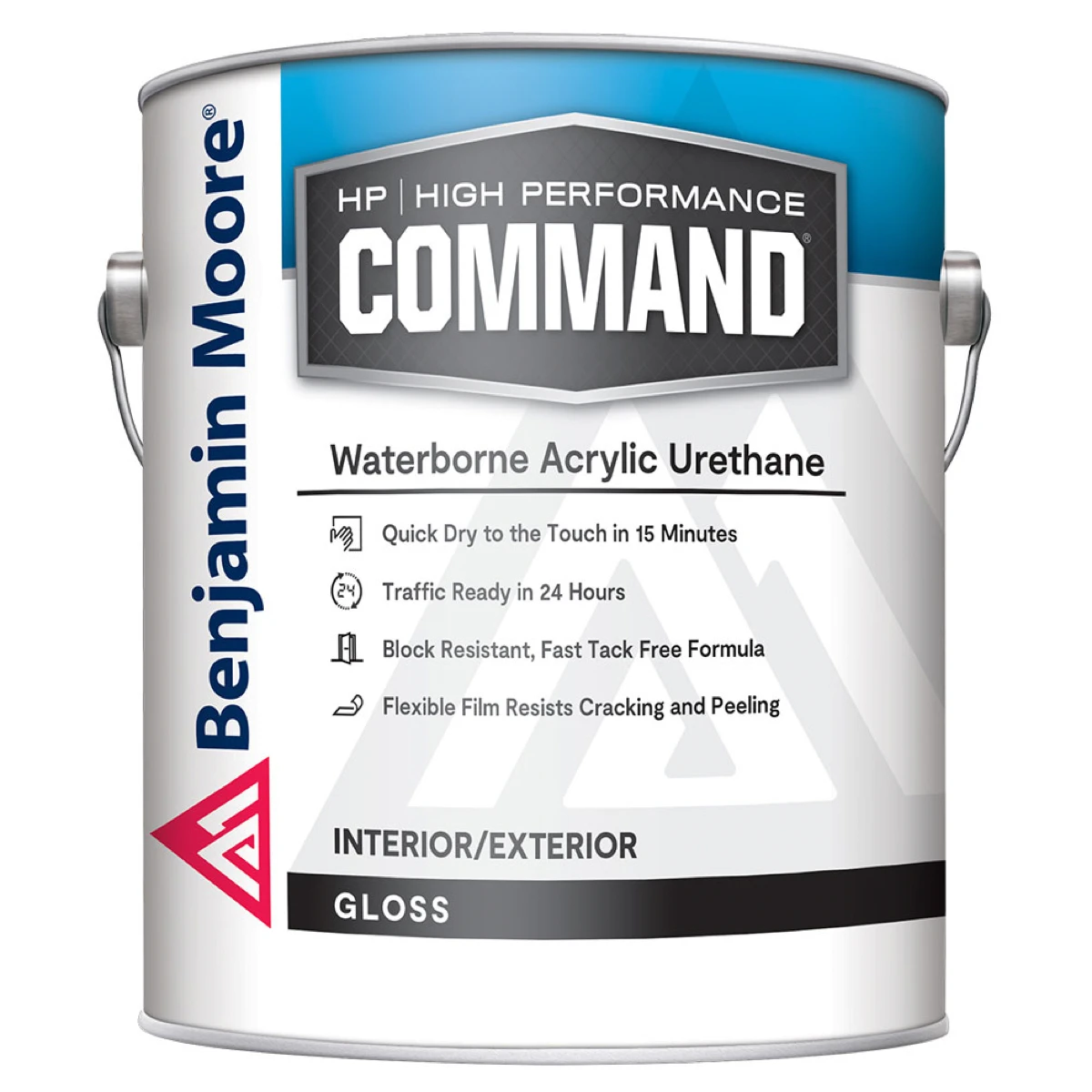 Benjamin Moore HP Command Waterborne Acrylic Urethane Gloss, HP3900.9X.1 (Clear Base, 1 L)