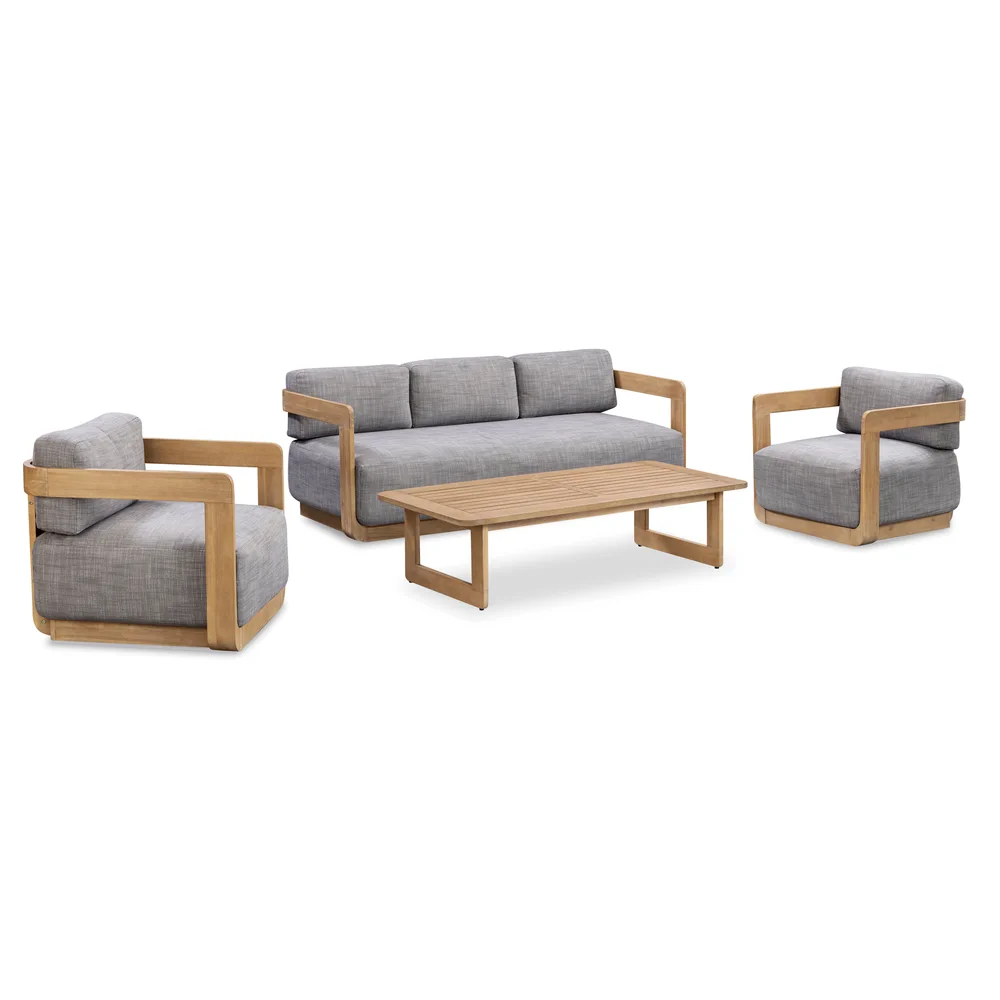 Leon 5-Seater Acacia Wood Outdoor Sofa Set