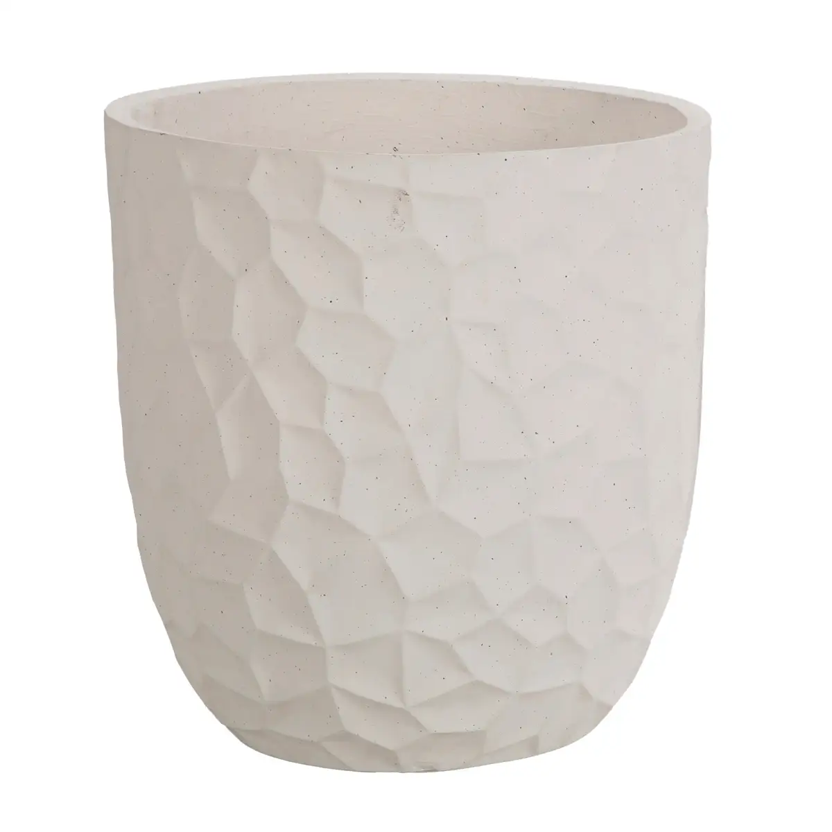 Lavender Fiber Clay Pot (40 cm, White)