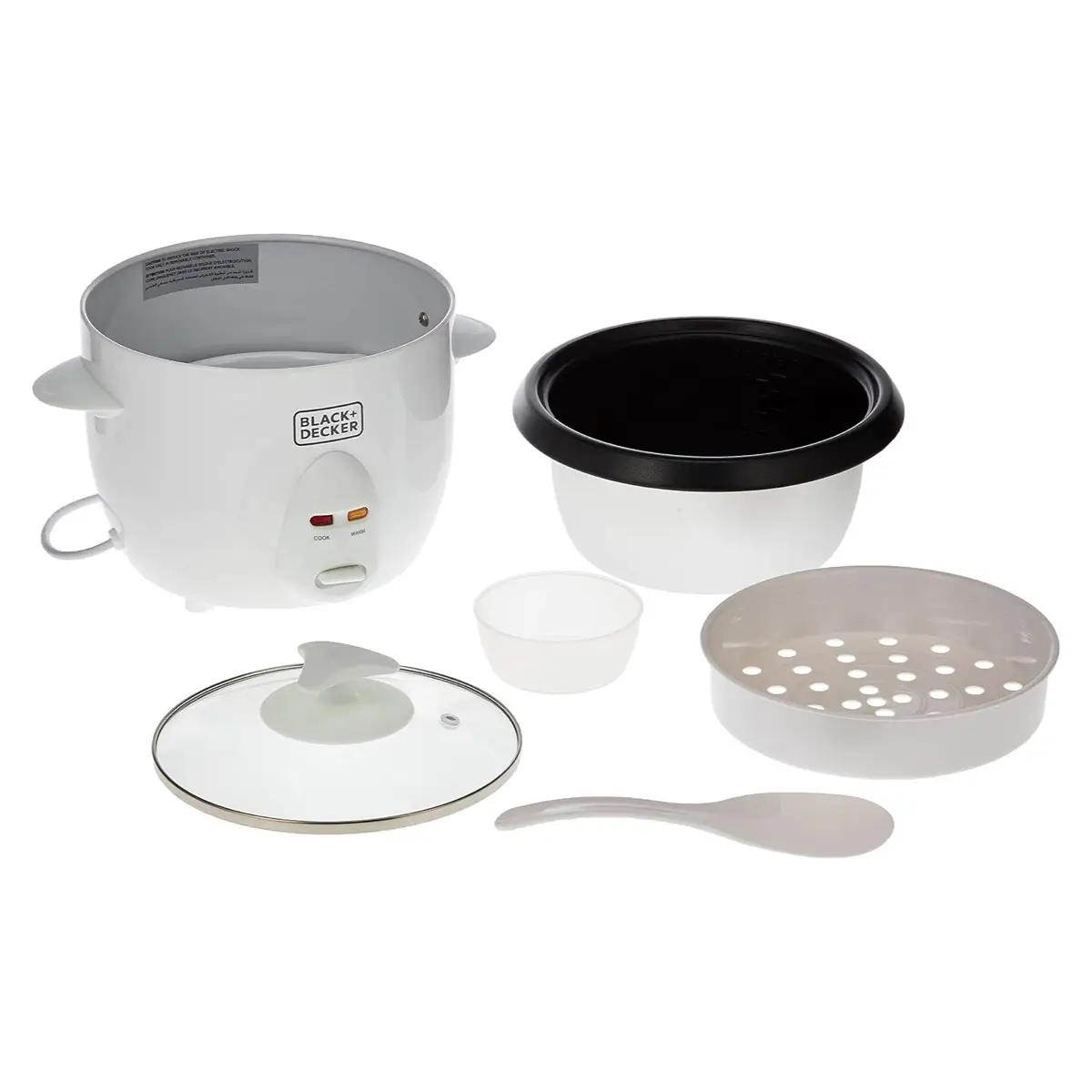 Black+Decker Non-Stick Rice Cooker, RC1050-B5 (1 L, 400 W)