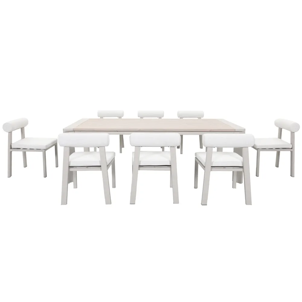 Skyline 8-Seater Aluminum Dining Set (59 x 60 x 79 cm)