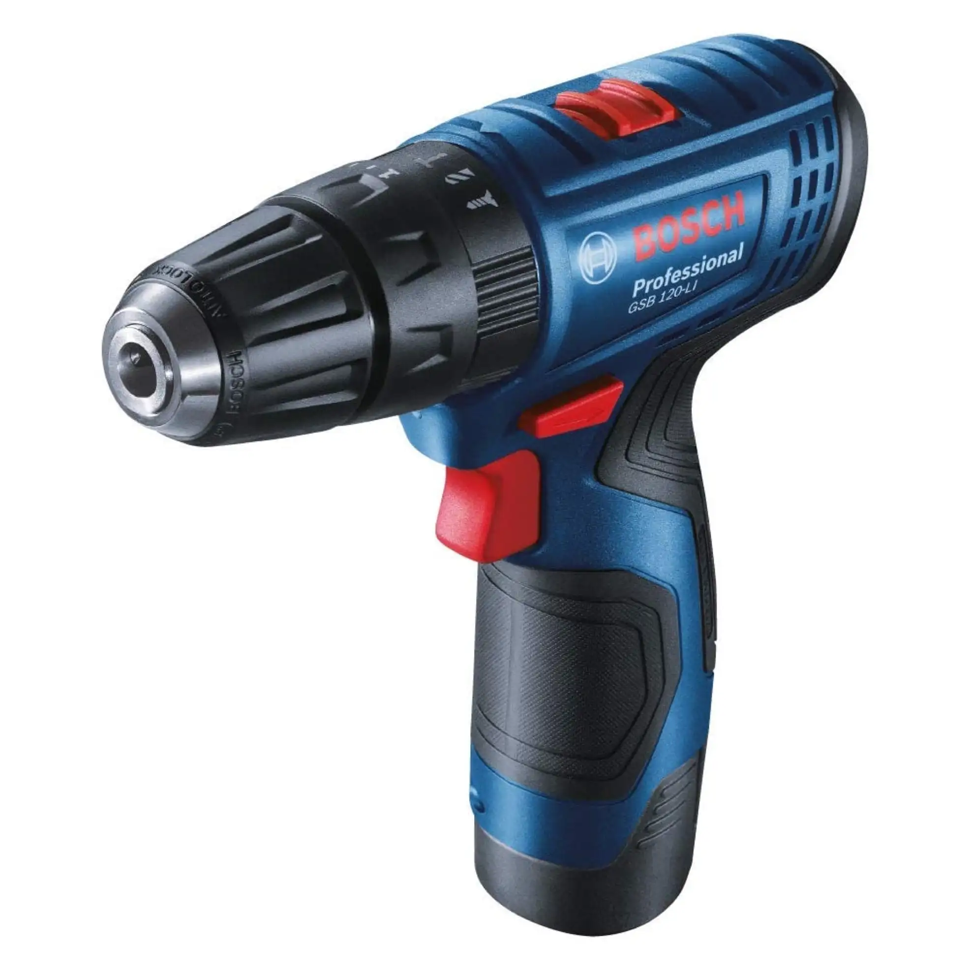 Bosch Professional Cordless Combi Drill, GSB 120-LI (12 V) + Bosch Fixing Set (173 Pc.) Bundle