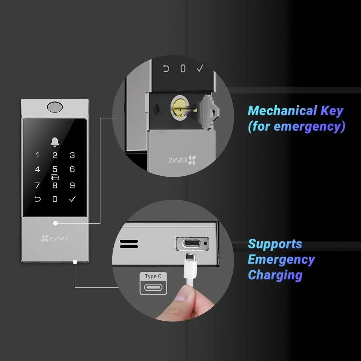 Ezviz  Smart Digital Deadbolt Lock, CS-DL04