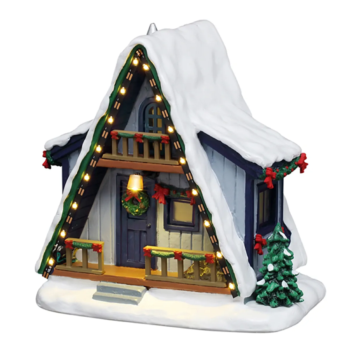 Lemax A-Frame Rental Home (Multicolor, L 12.5 x W 8.8 x H 12.5 cm)