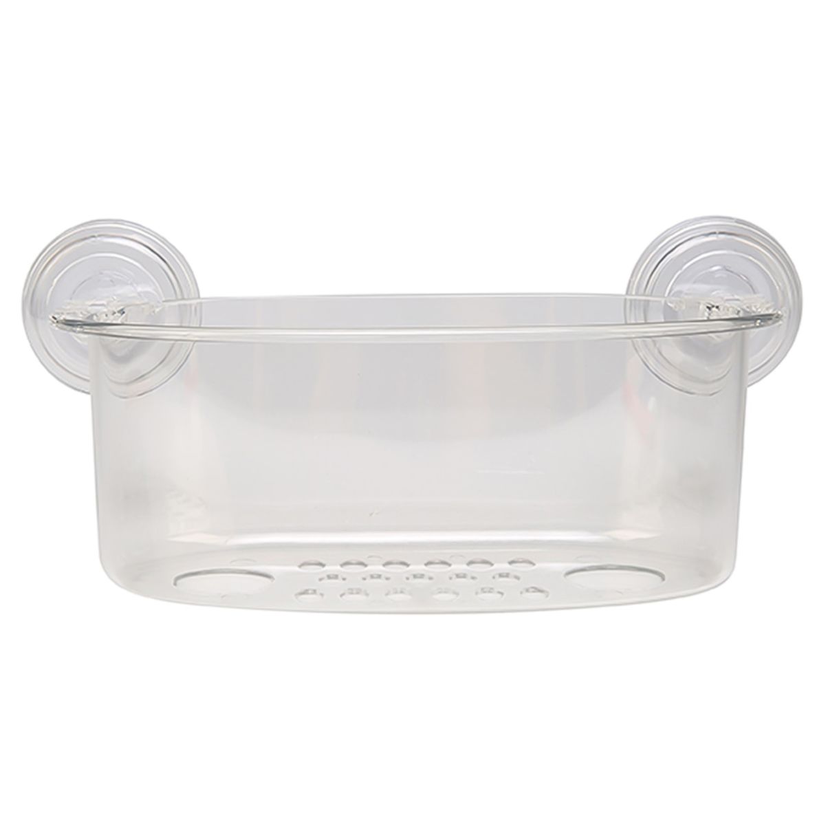 Interdesign PowerLock Shower Basket (24 x 27 x 19 cm, Clear)